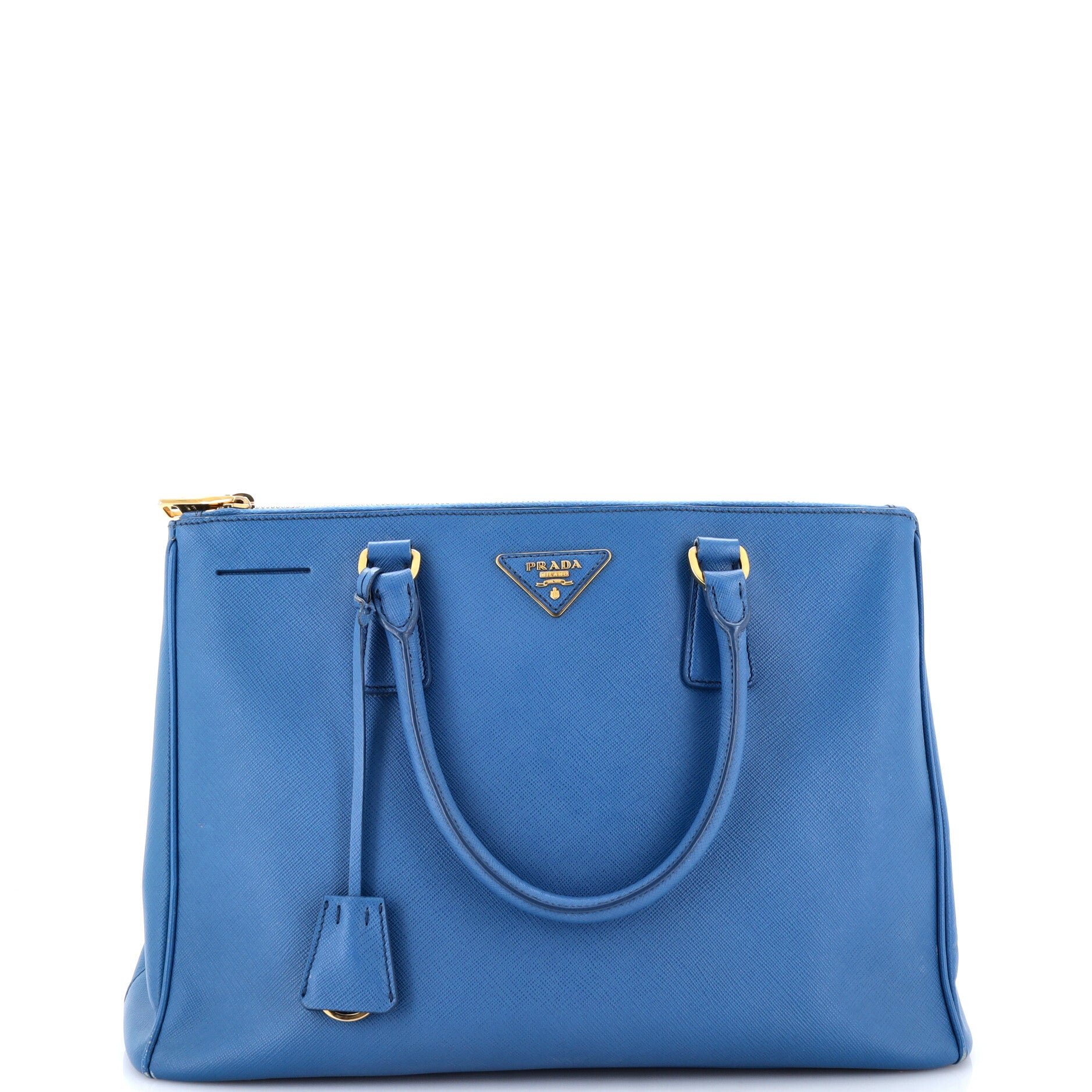 Double Zip Lux Tote Saffiano Leather Medium