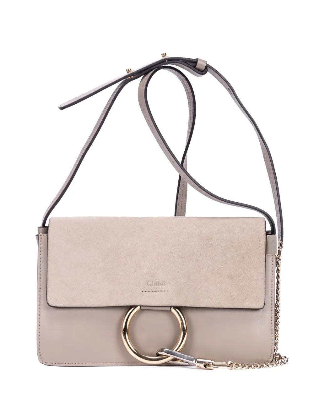 Faye ring-detail shoulder bag
