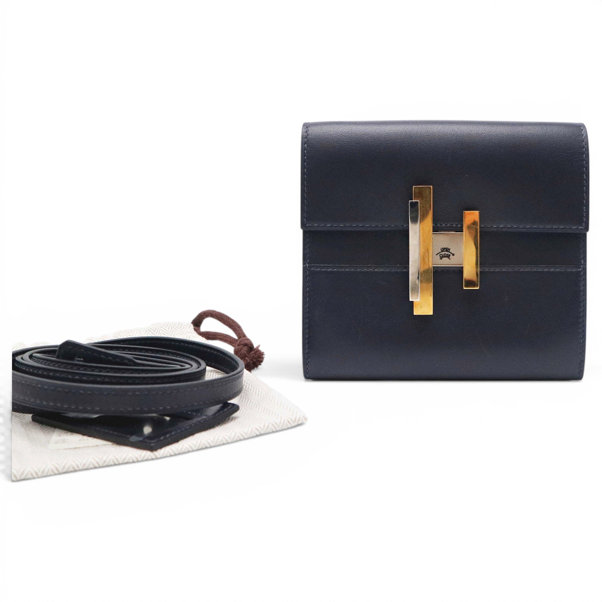 Cinhetic leather crossbody bag