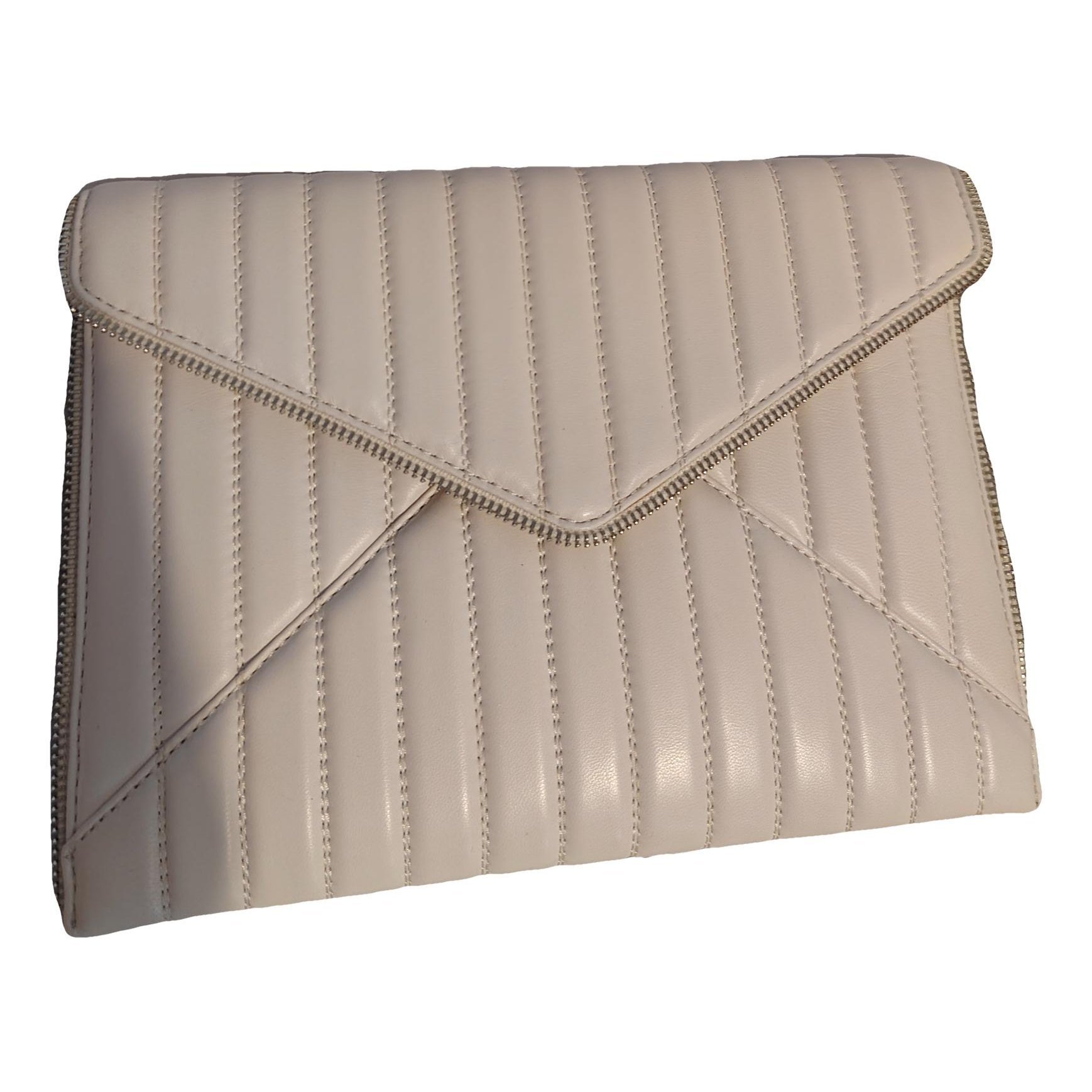 Leather clutch bag