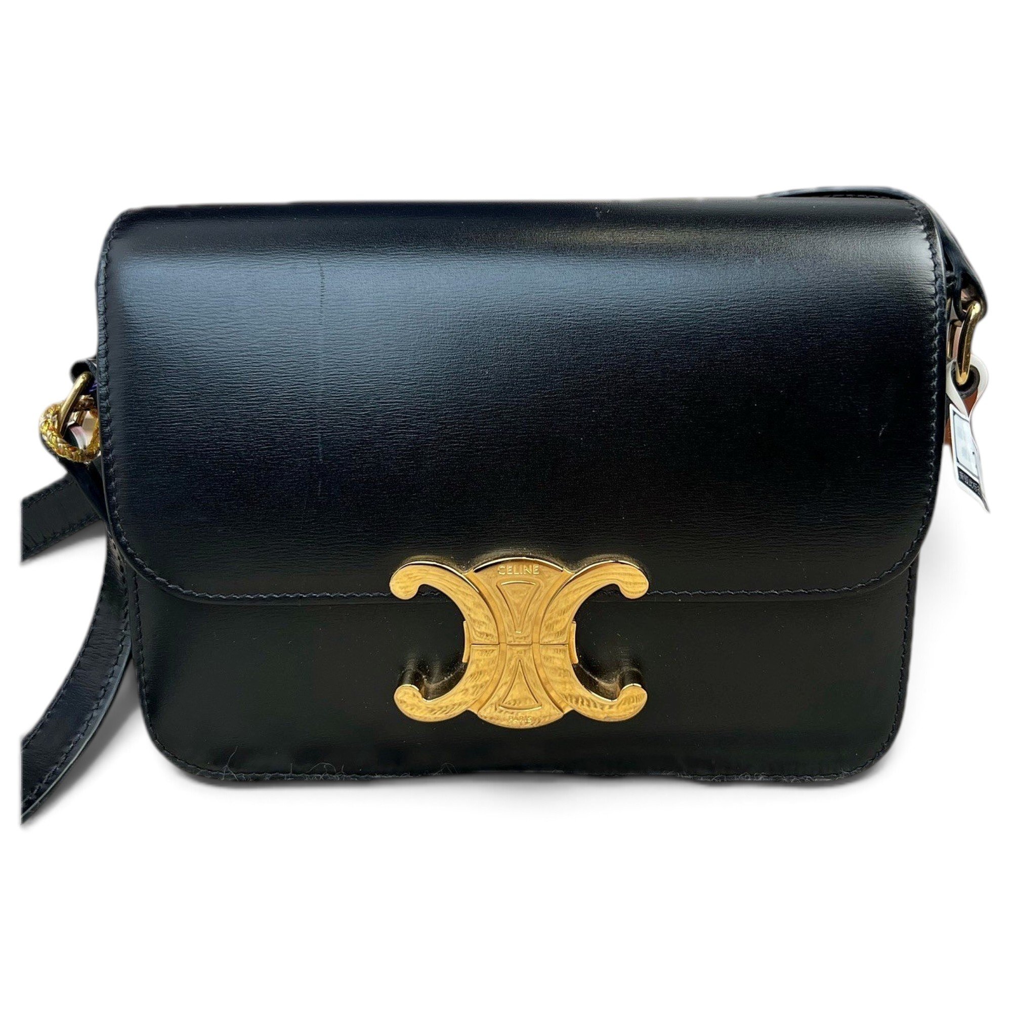 Triomphe leather handbag