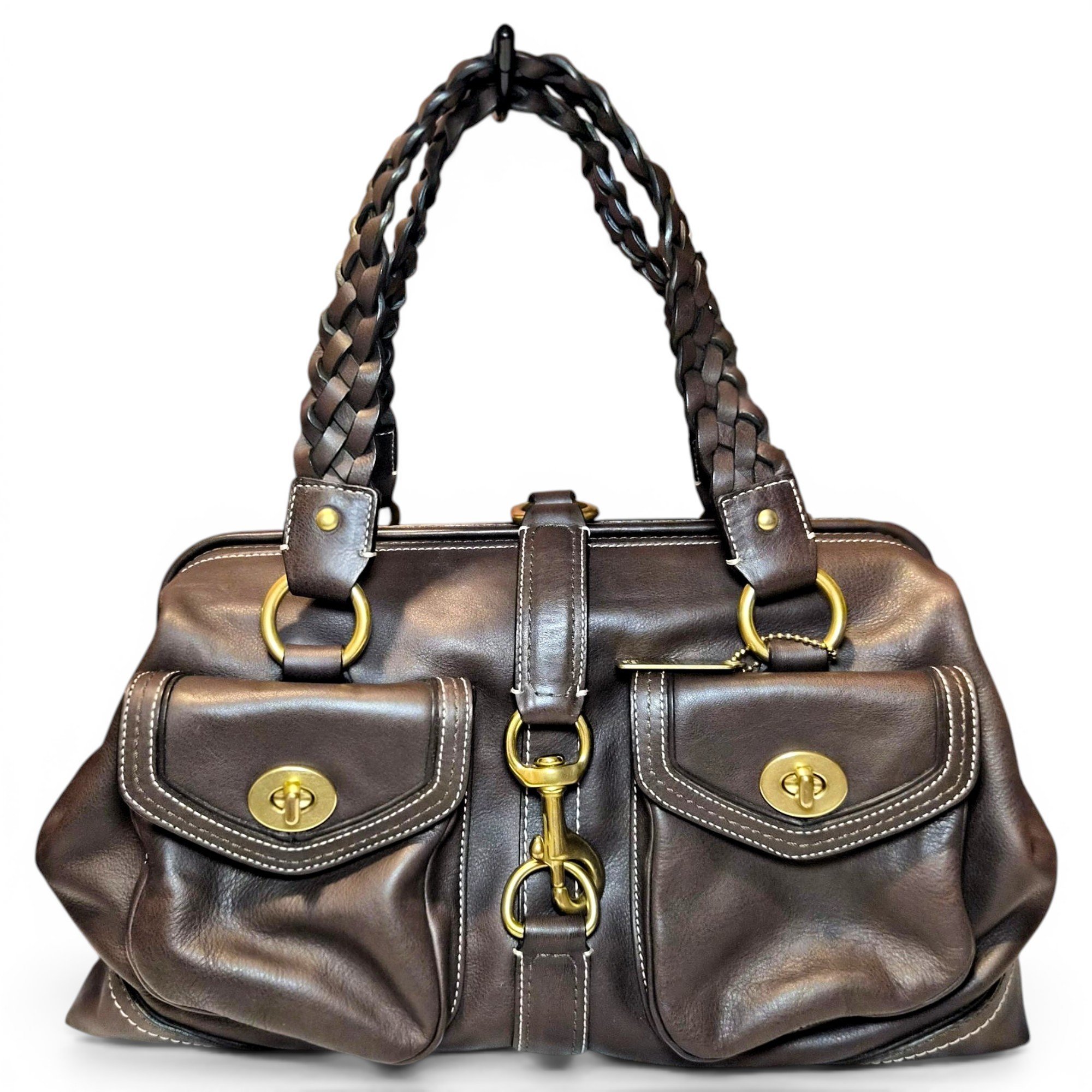 Leather handbag