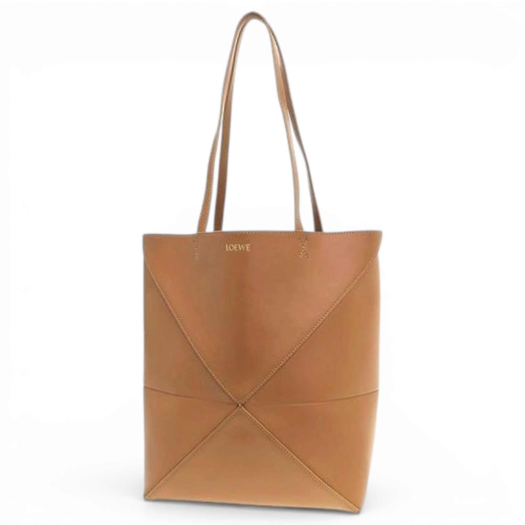 Puzzle pony-style calfskin tote