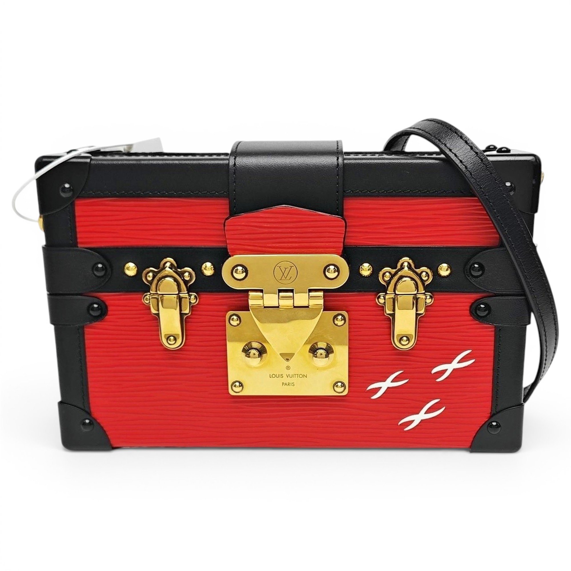 Petite Malle leather handbag