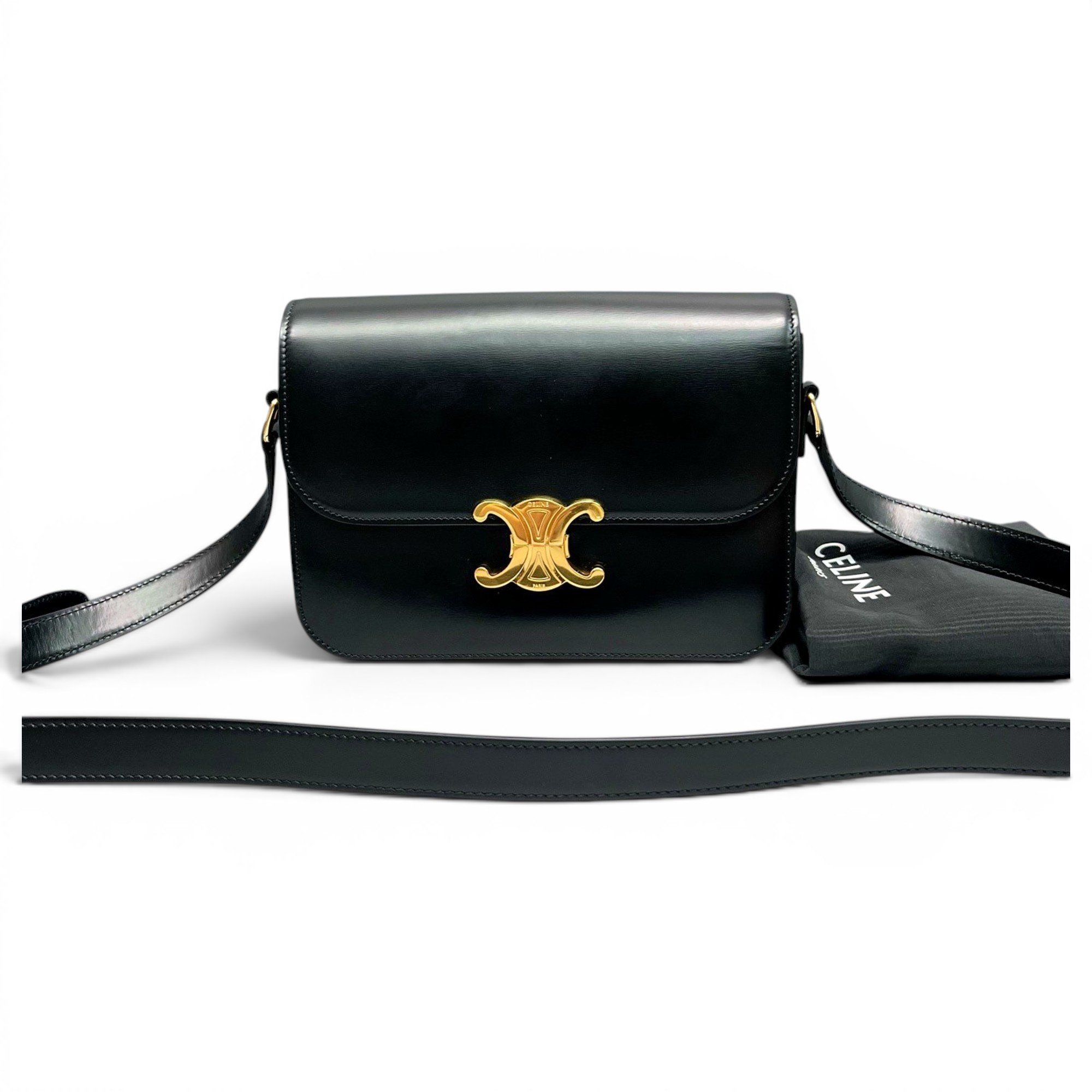 Triomphe leather handbag