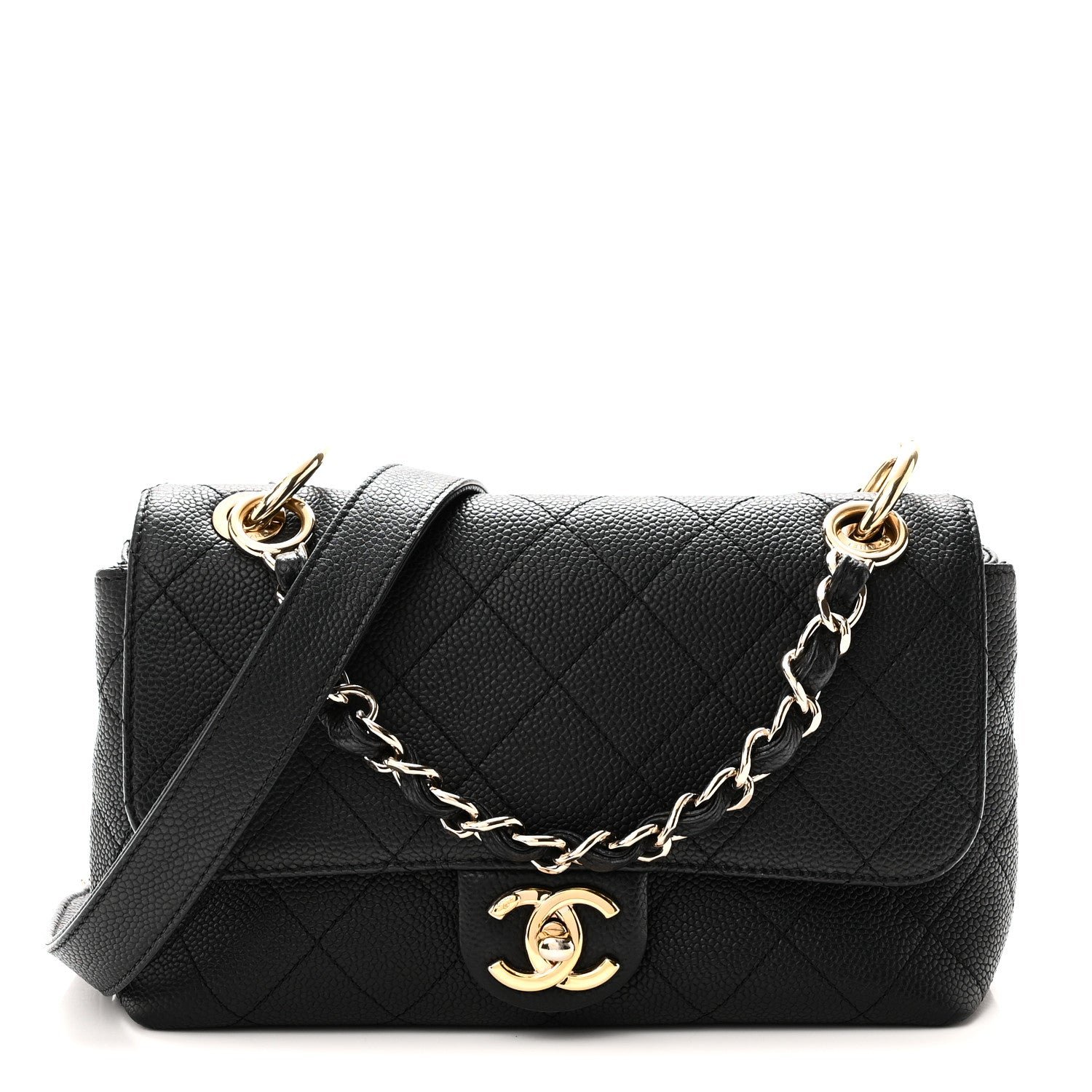 Chanel Caviar Quilted Small City Walk Flap Black