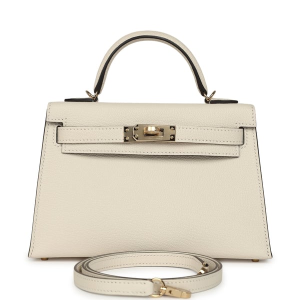 Hermes Special Order (HSS) Kelly Sellier 20 Nata Verso Chevre Mysore Permabrass Hardware