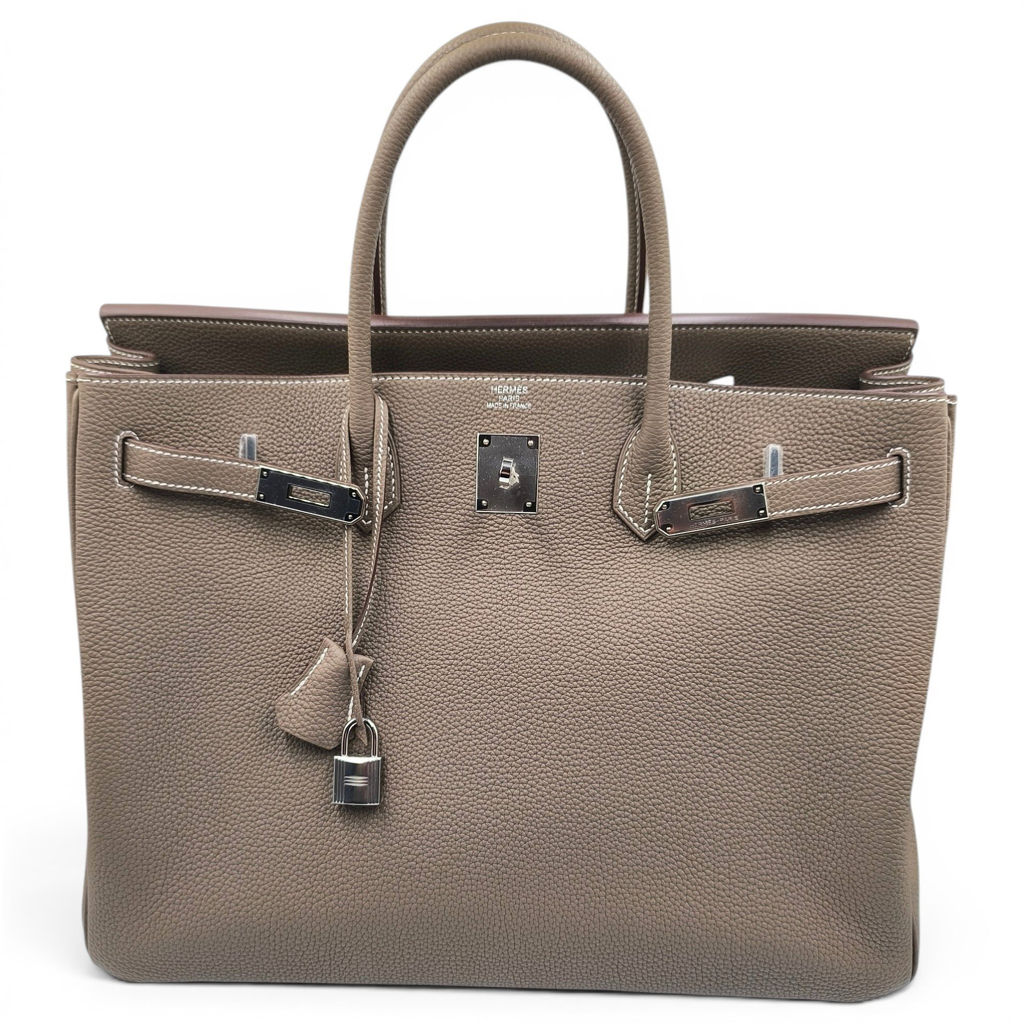 Birkin 40 leather handbag