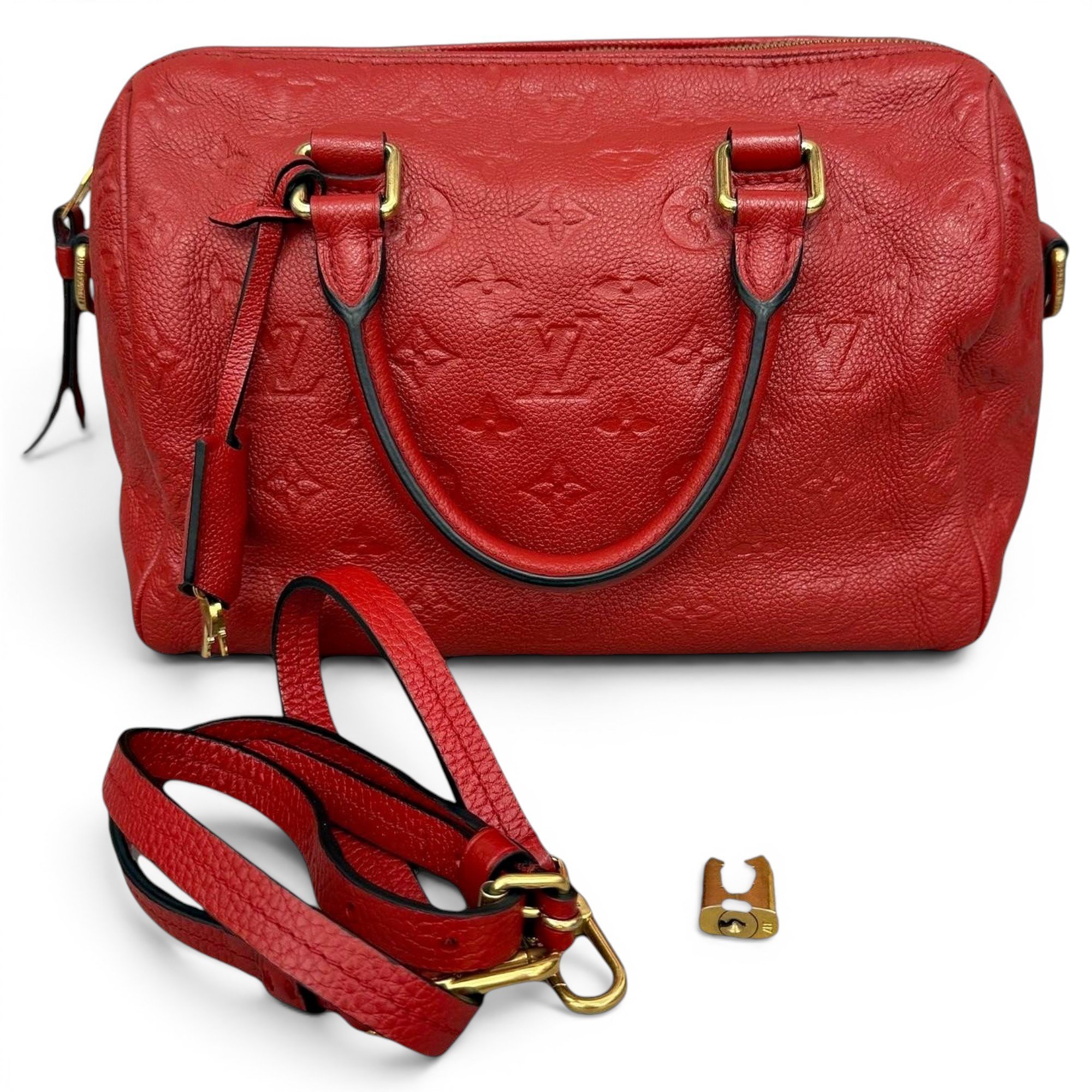 Speedy leather handbag