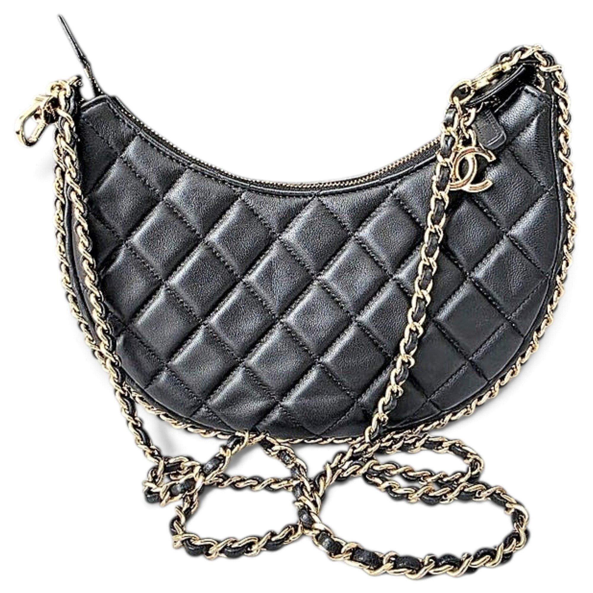 All About Chains leather crossbody bag