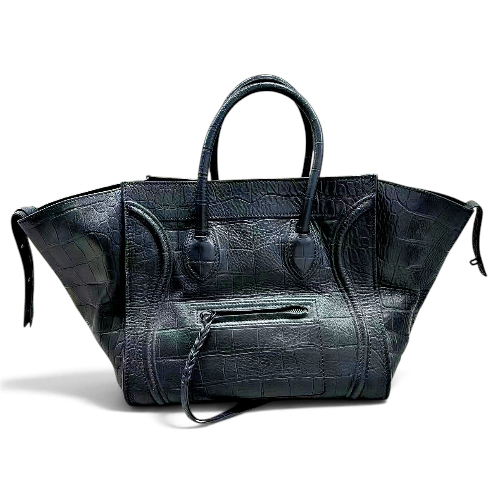 Celine Luggage Phantom leather handbag