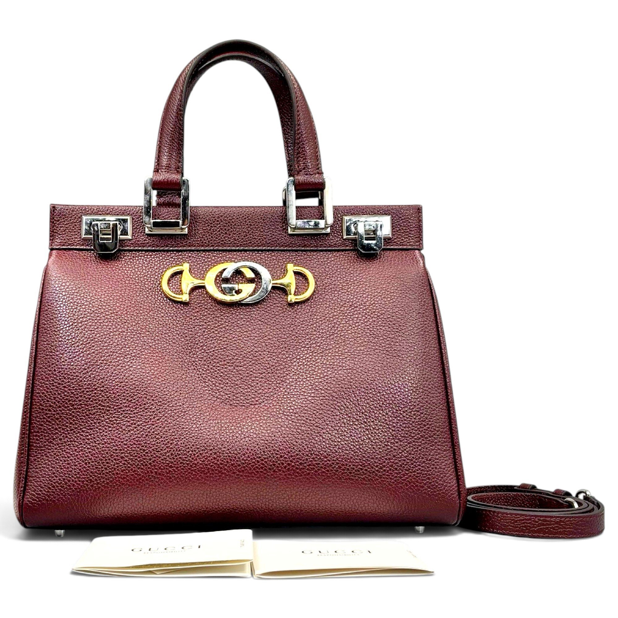 Zumi leather handbag