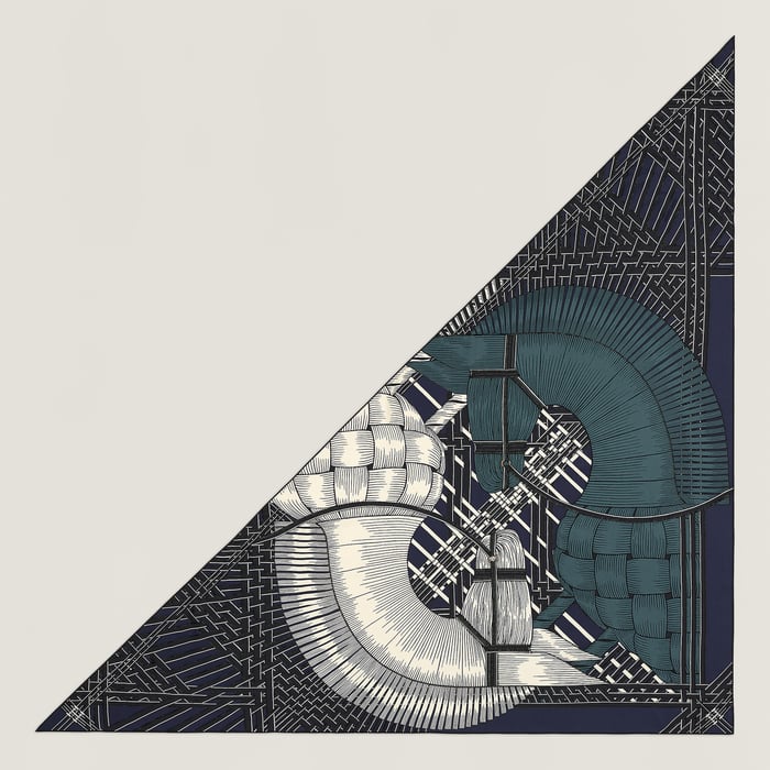 Embroidered Masan & Masan Giant Triangle