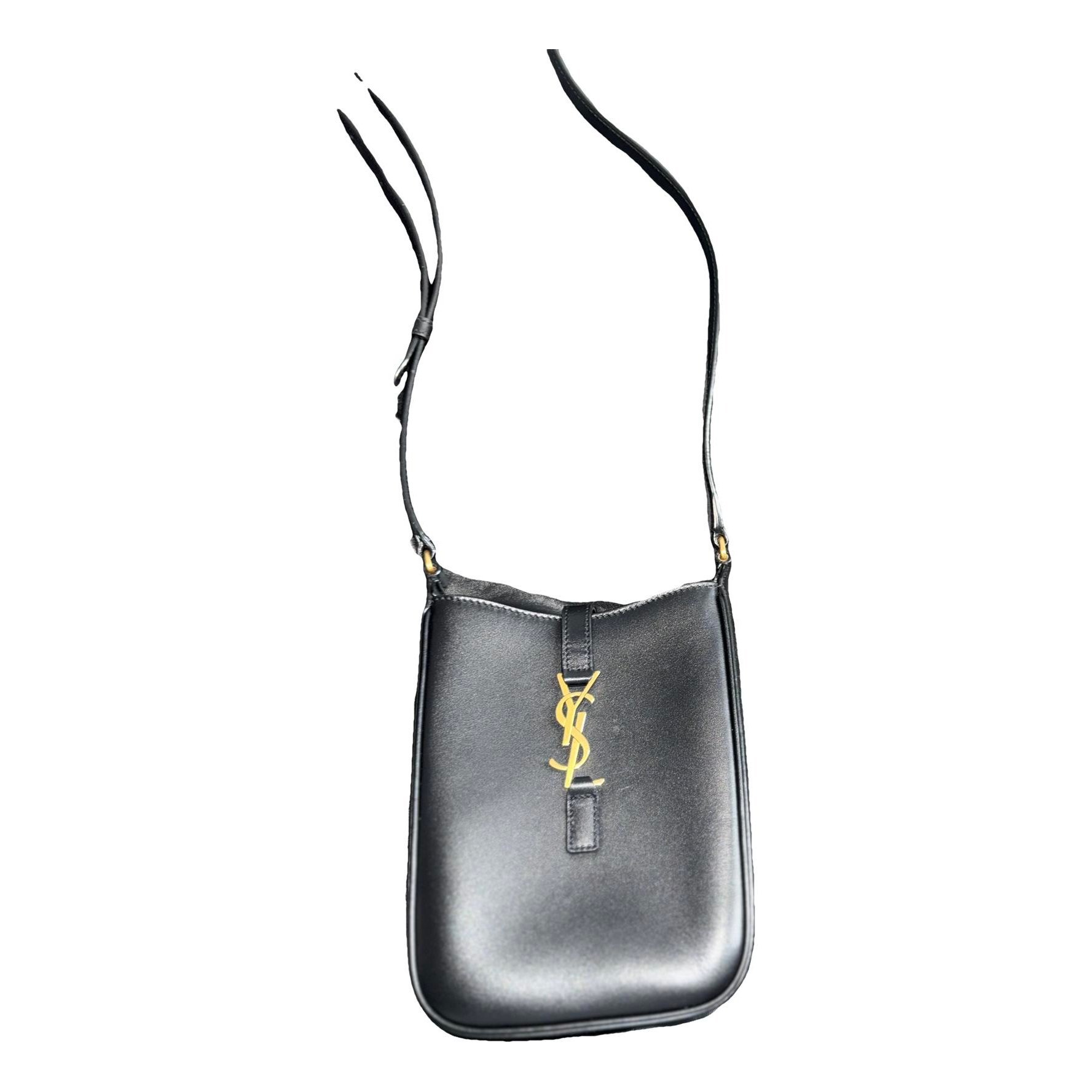 Leather clutch bag
