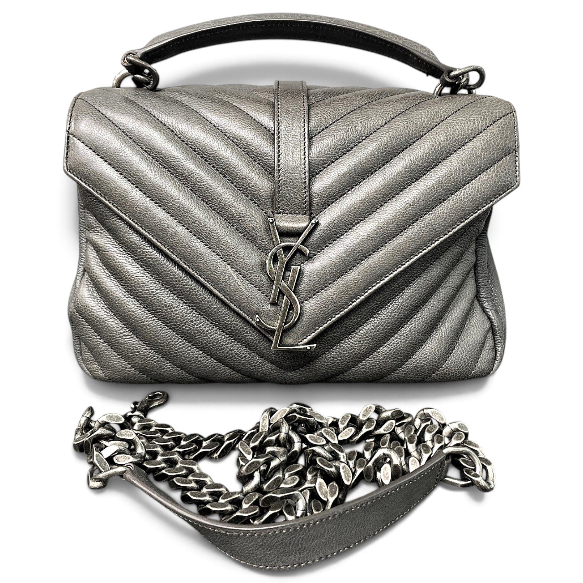 Collége monogramme leather handbag