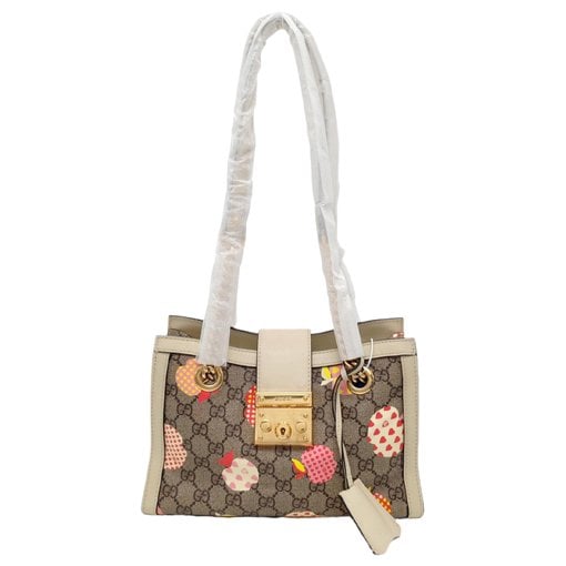Padlock leather handbag
