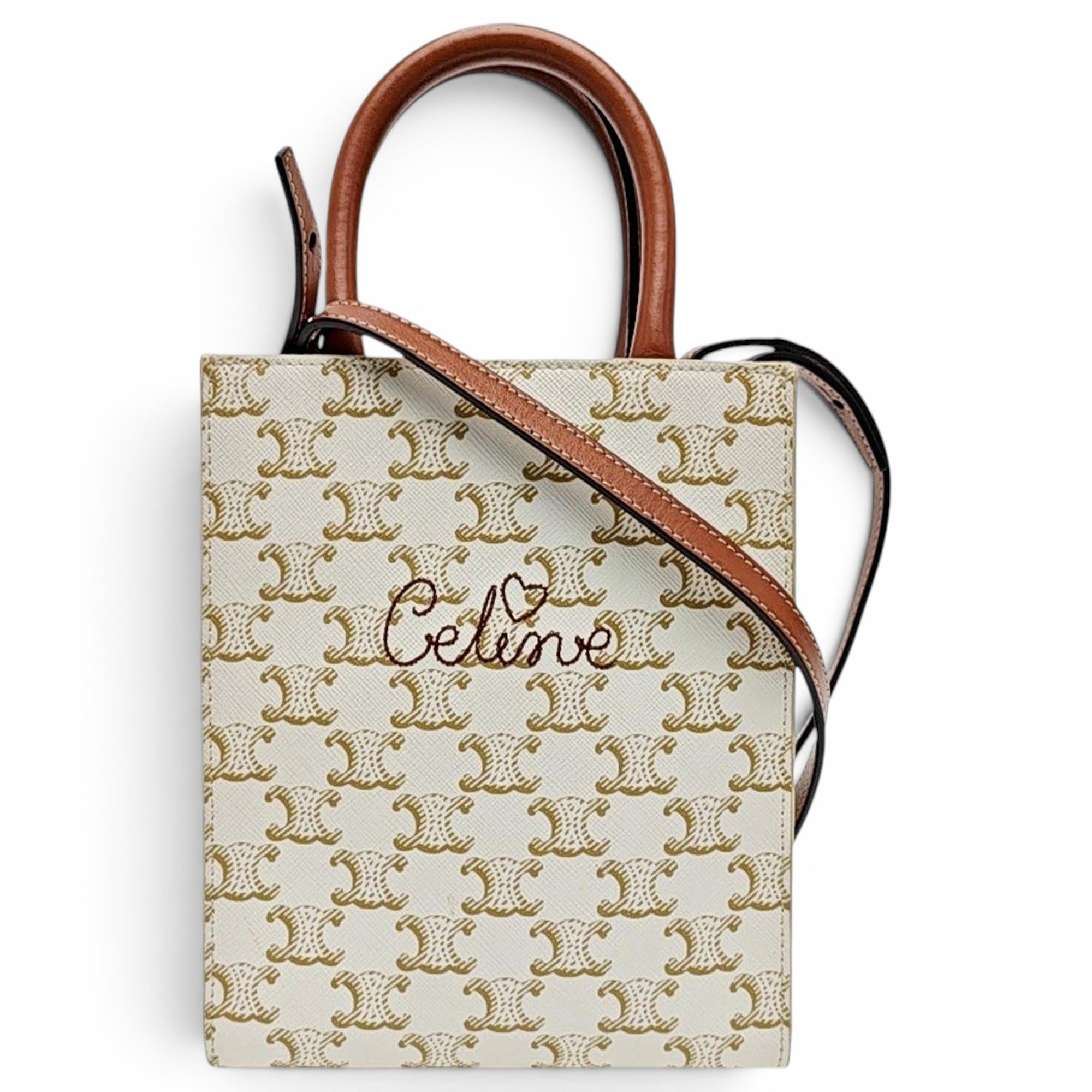 Cabas leather handbag