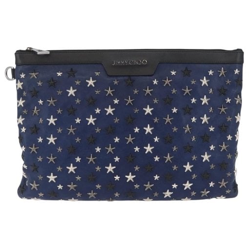 Leather clutch bag