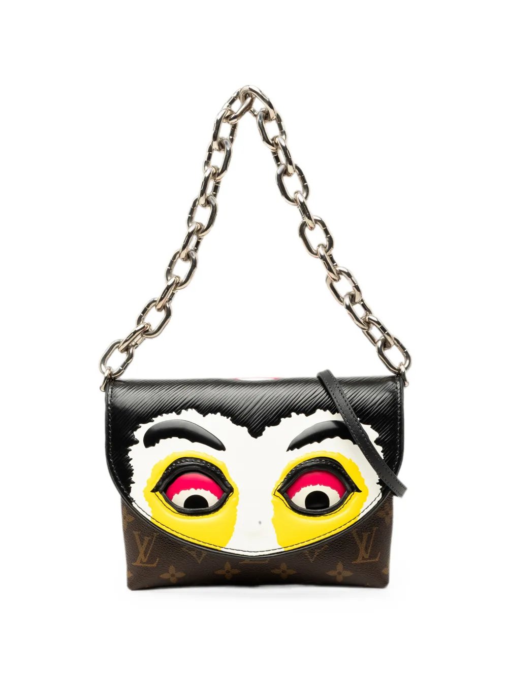 2017 Monogram and Epi Printed Kabuki Masks Pochette satchel