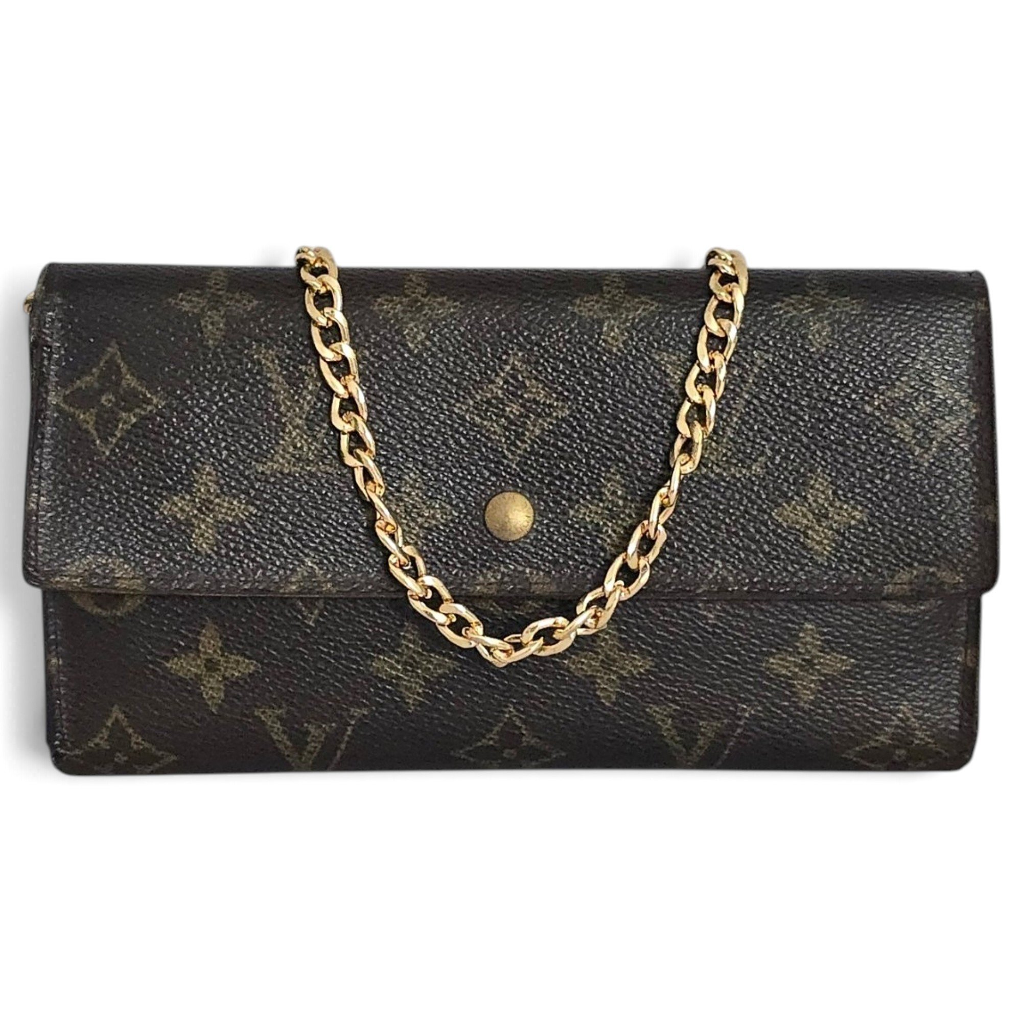 Leather clutch bag