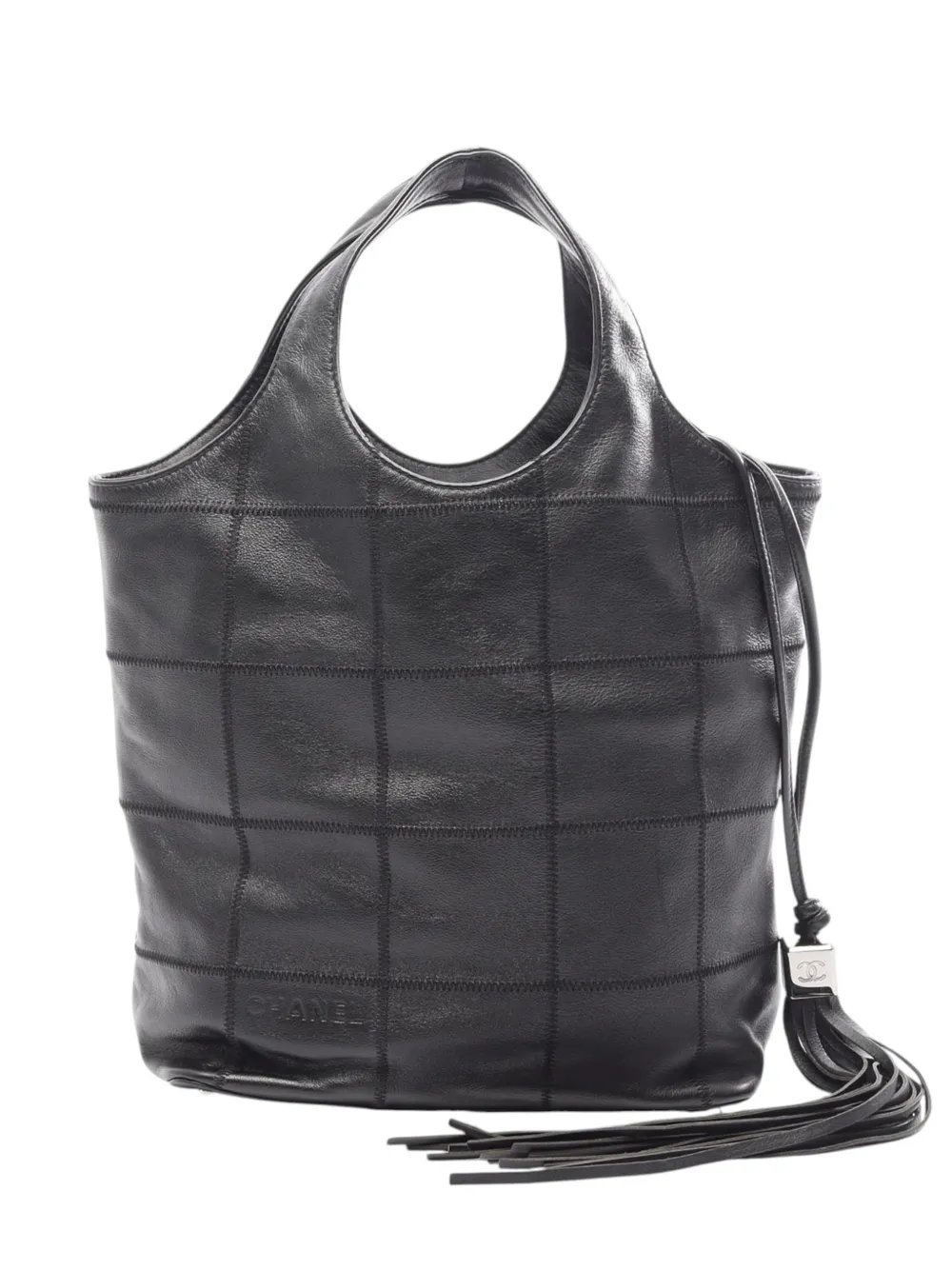 2003-2004 Chocolate Bar Calfskin Tassel tote bag