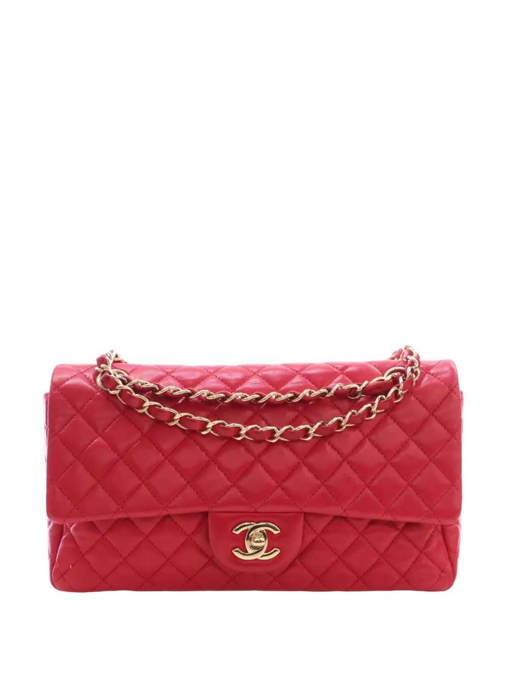 2009-2010 Medium Classic Lambskin Single Flap shoulder bag
