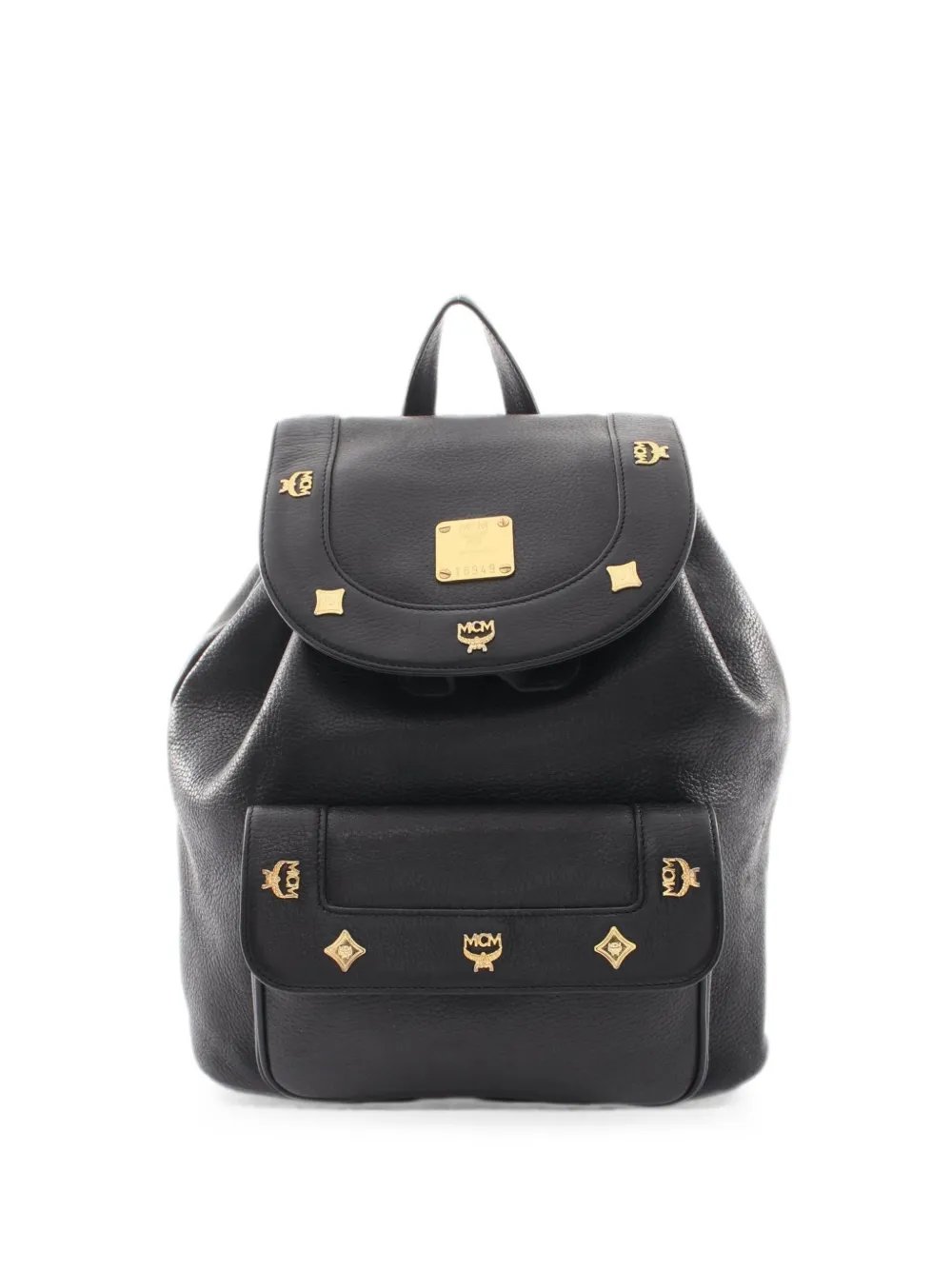 MCM 2000s studded leather backpack