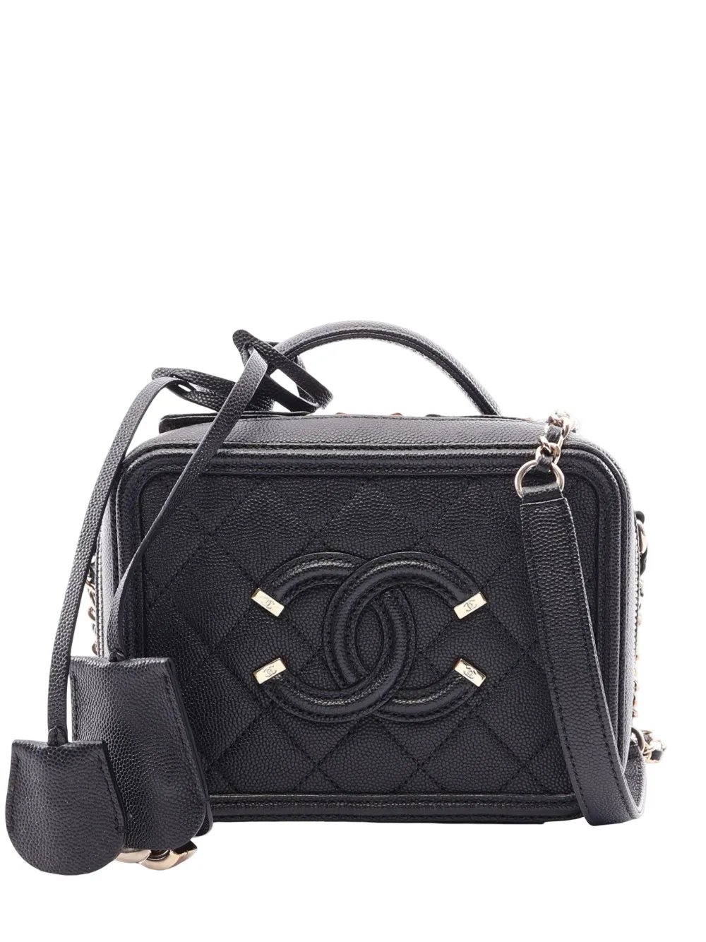 2019 Small Caviar CC Filigree Case vanity bag
