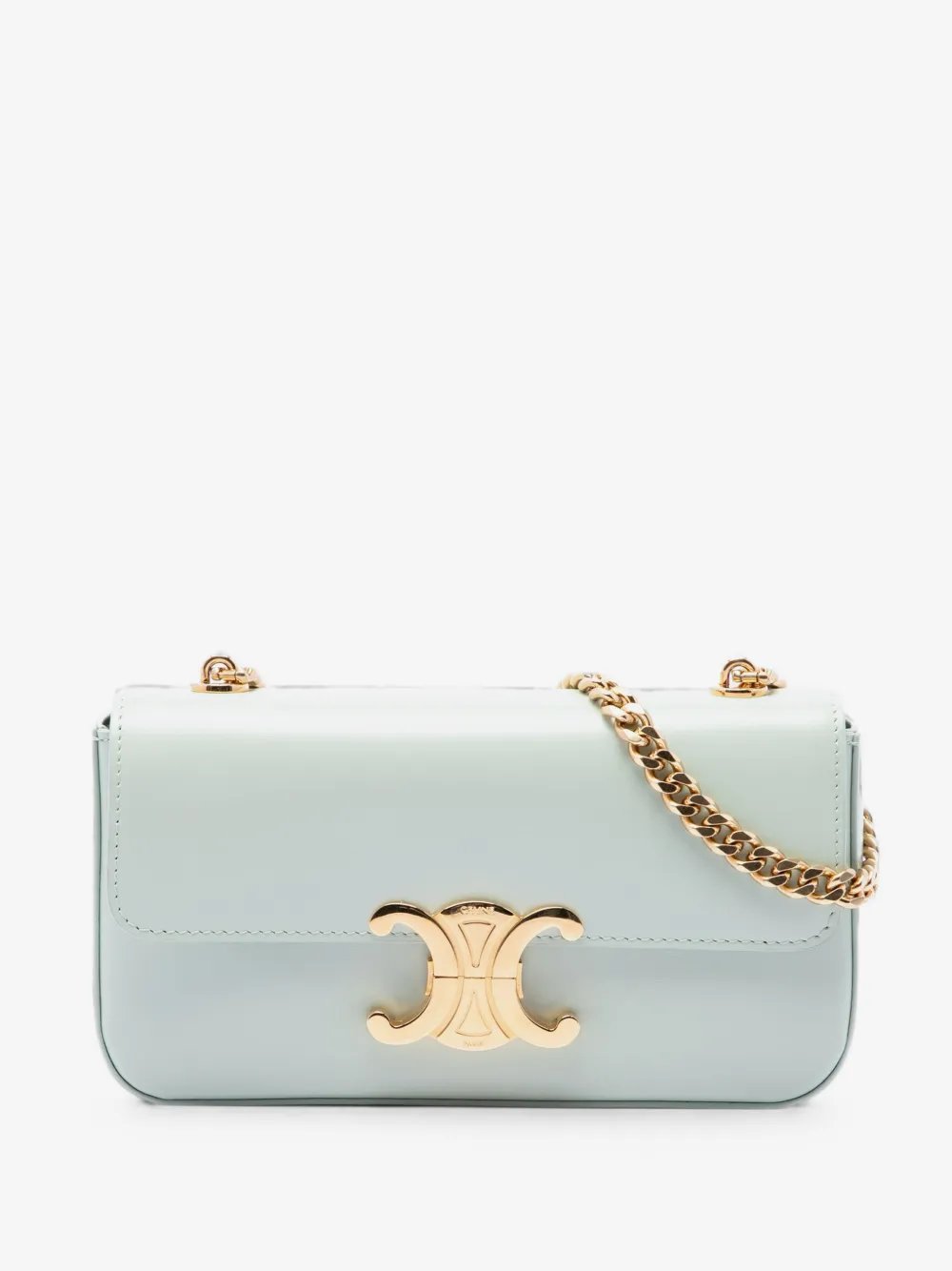 2022 Shiny Calfskin Triomphe Claude Chain shoulder bag