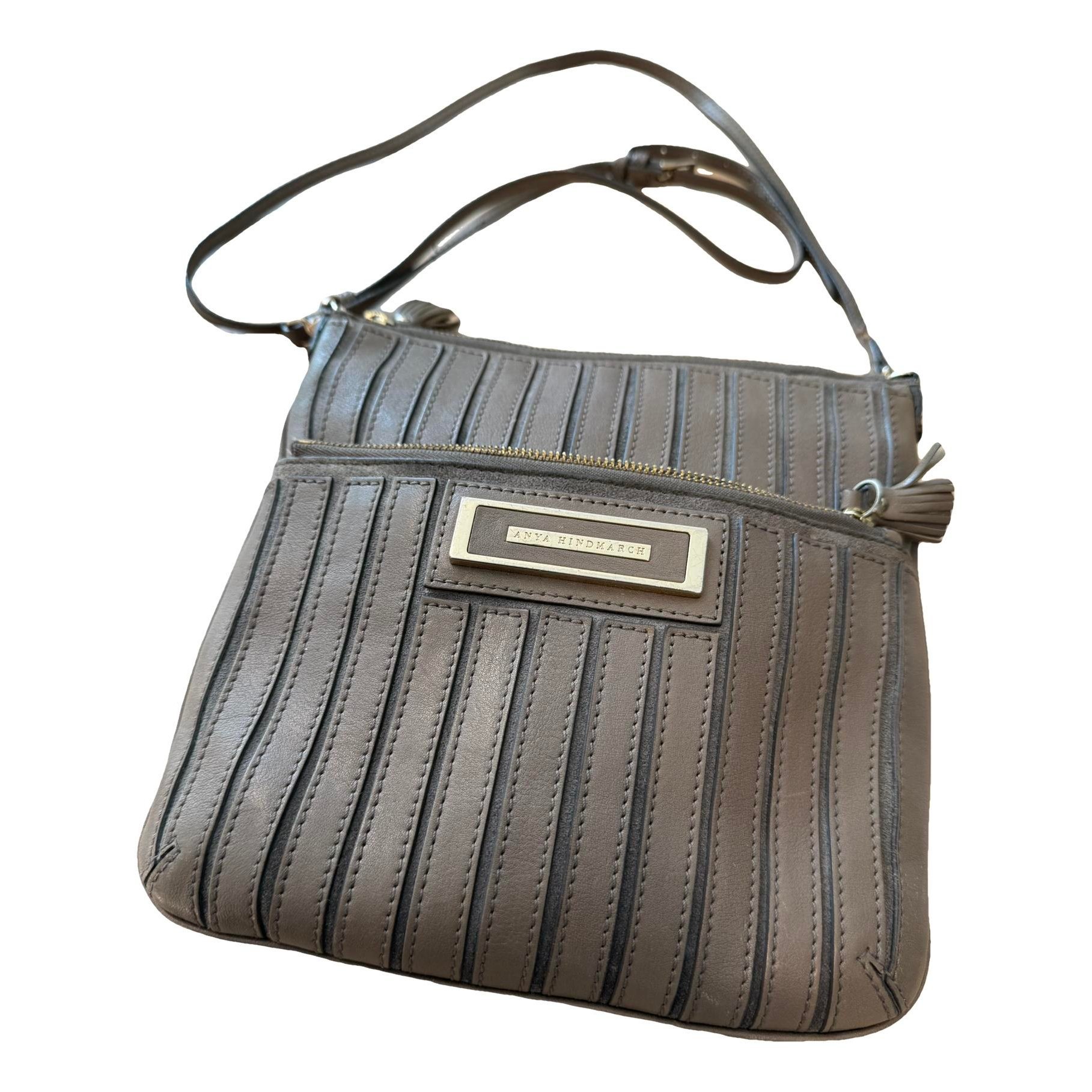 Maxi Zip leather handbag