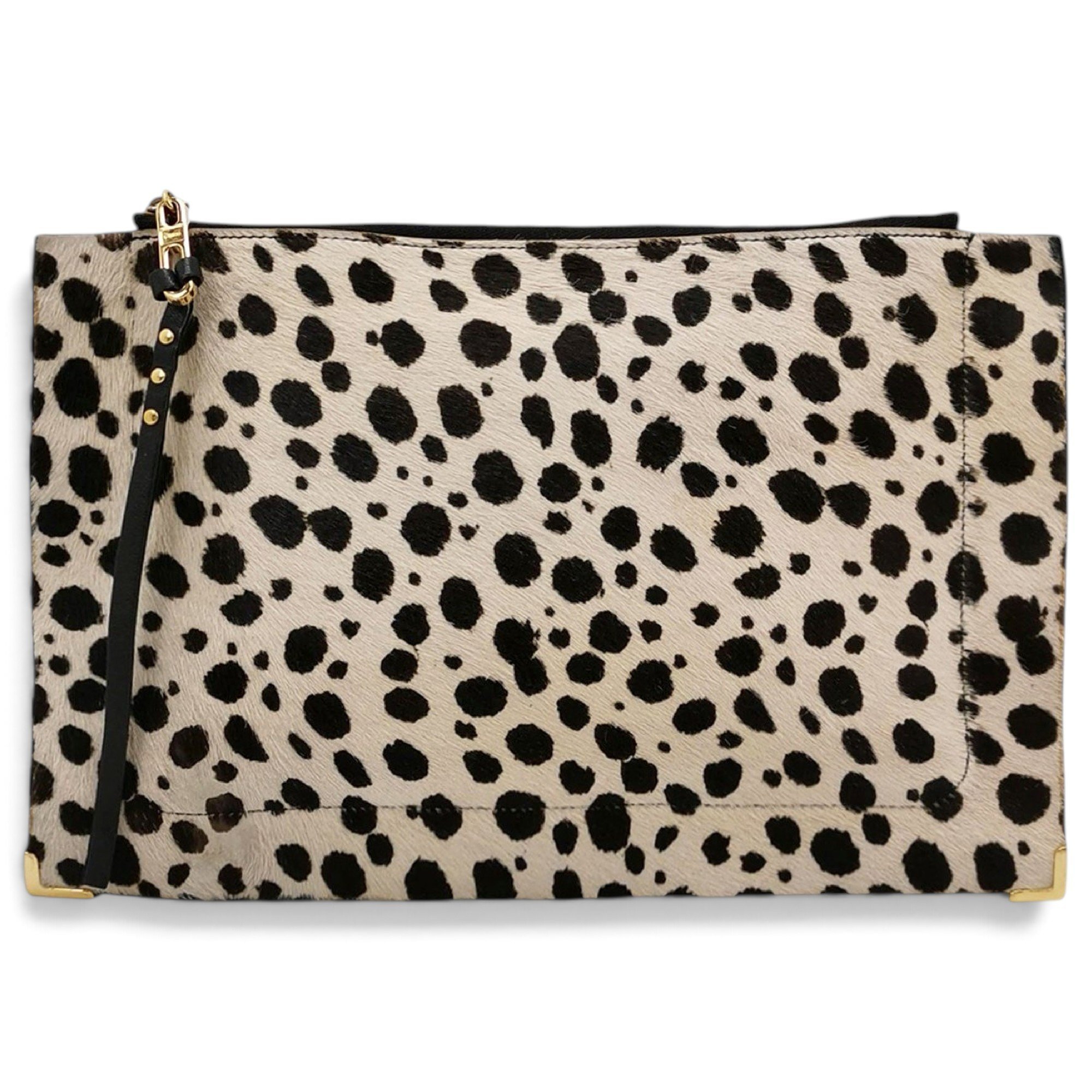Pony-style calfskin clutch bag