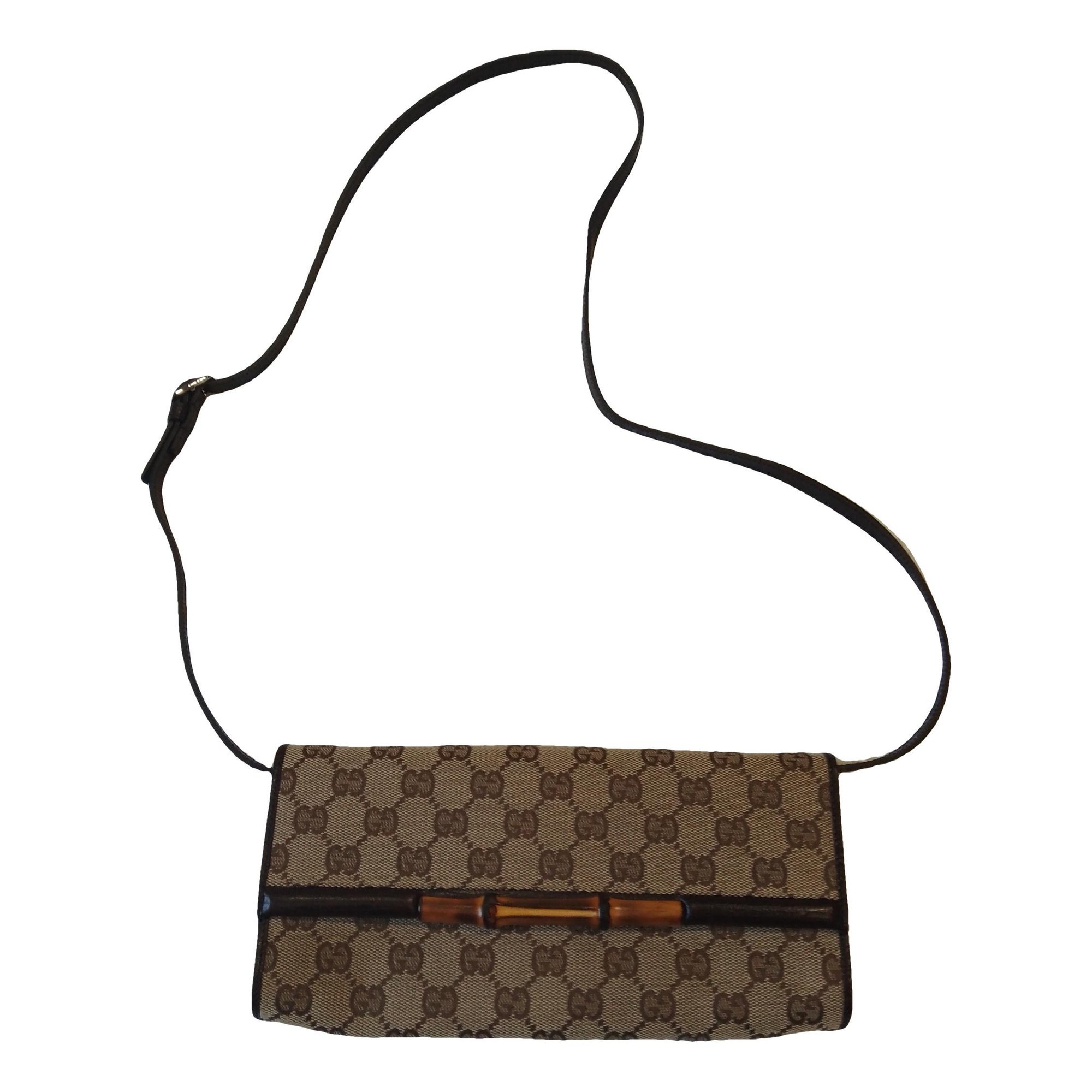 Leather clutch bag