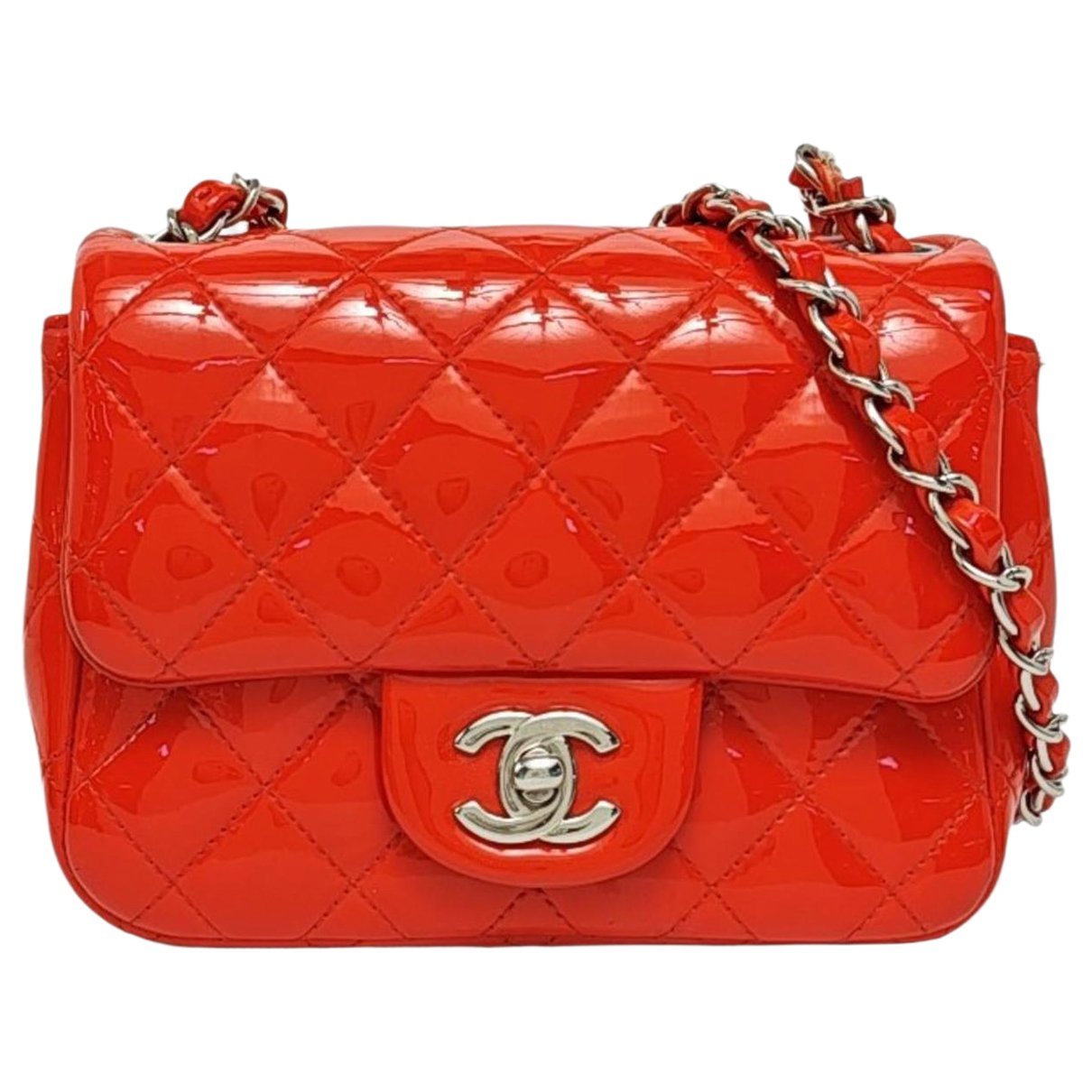 Patent leather mini bag