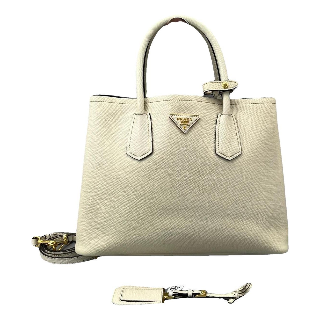 Double leather mini bag