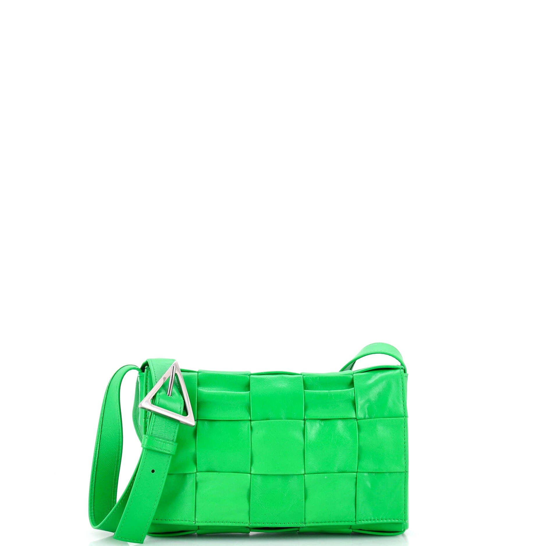 Cassette Crossbody Bag Maxi Intrecciato Leather