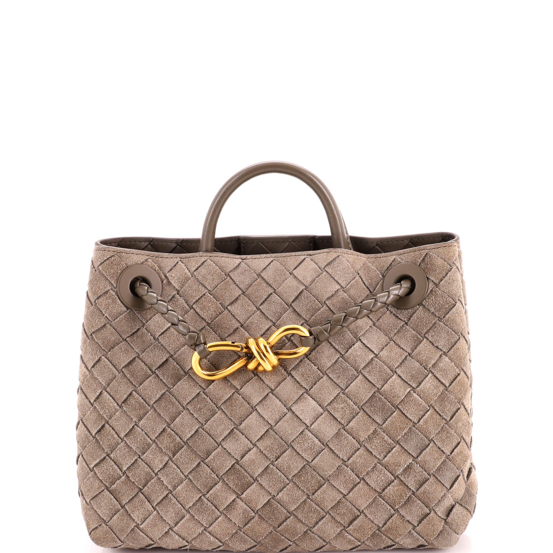 Andiamo Top Handle Bag Intrecciato Nappa Small