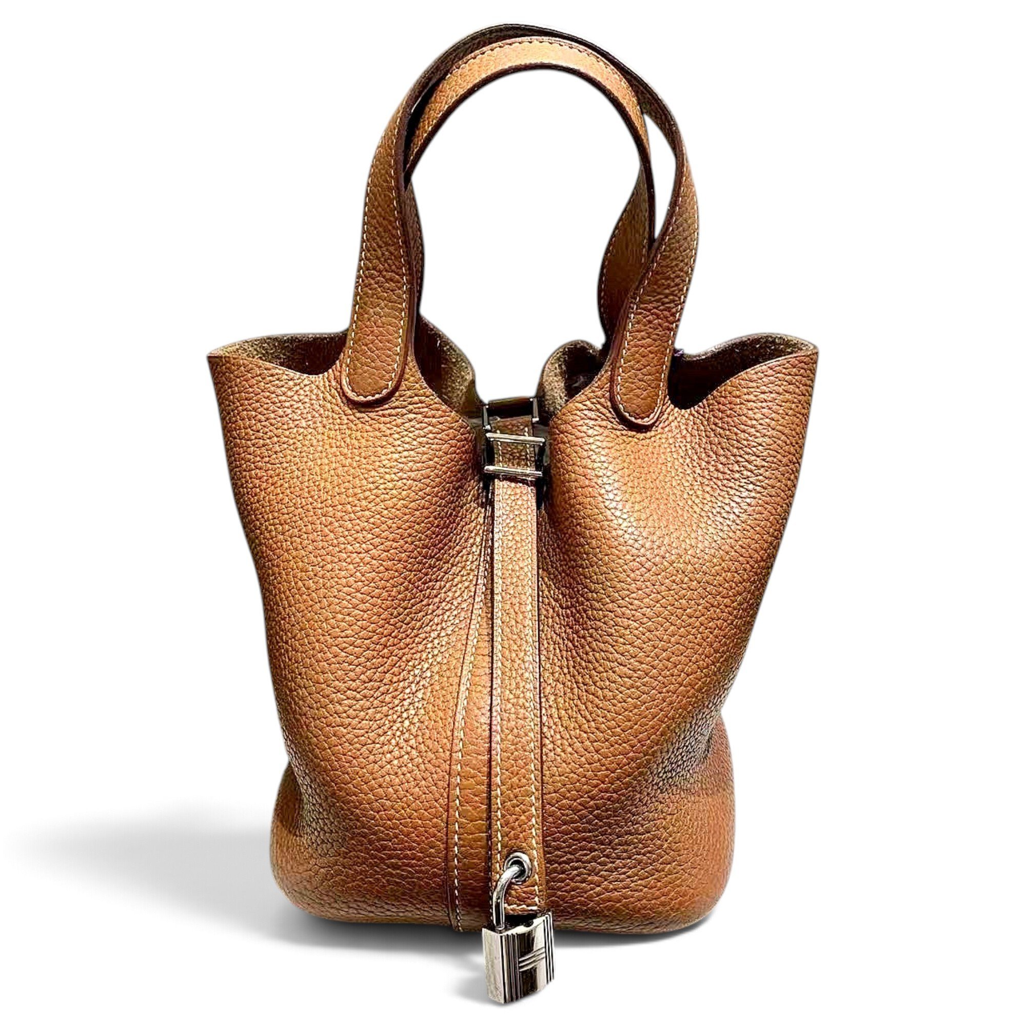 Picotin leather handbag
