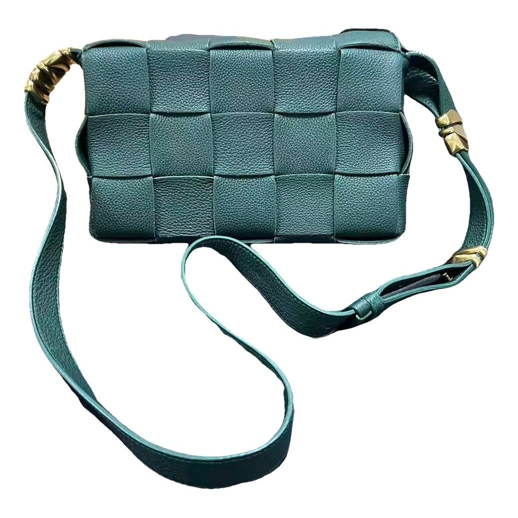 Cassette leather handbag