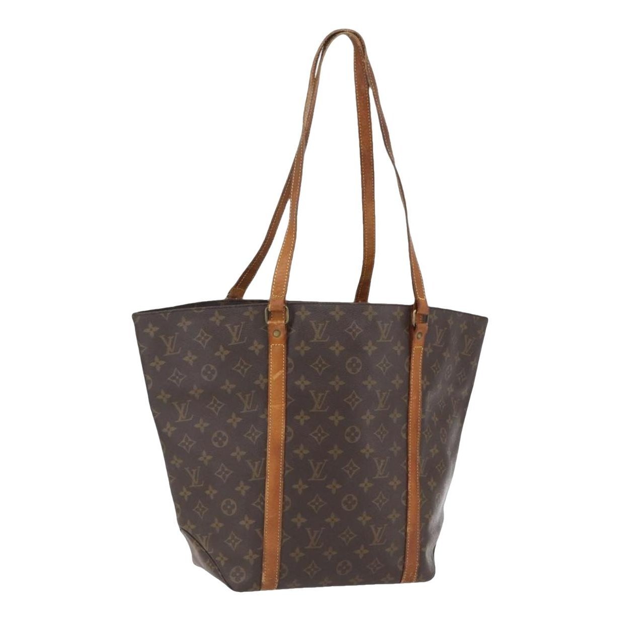 Shopping leather handbag