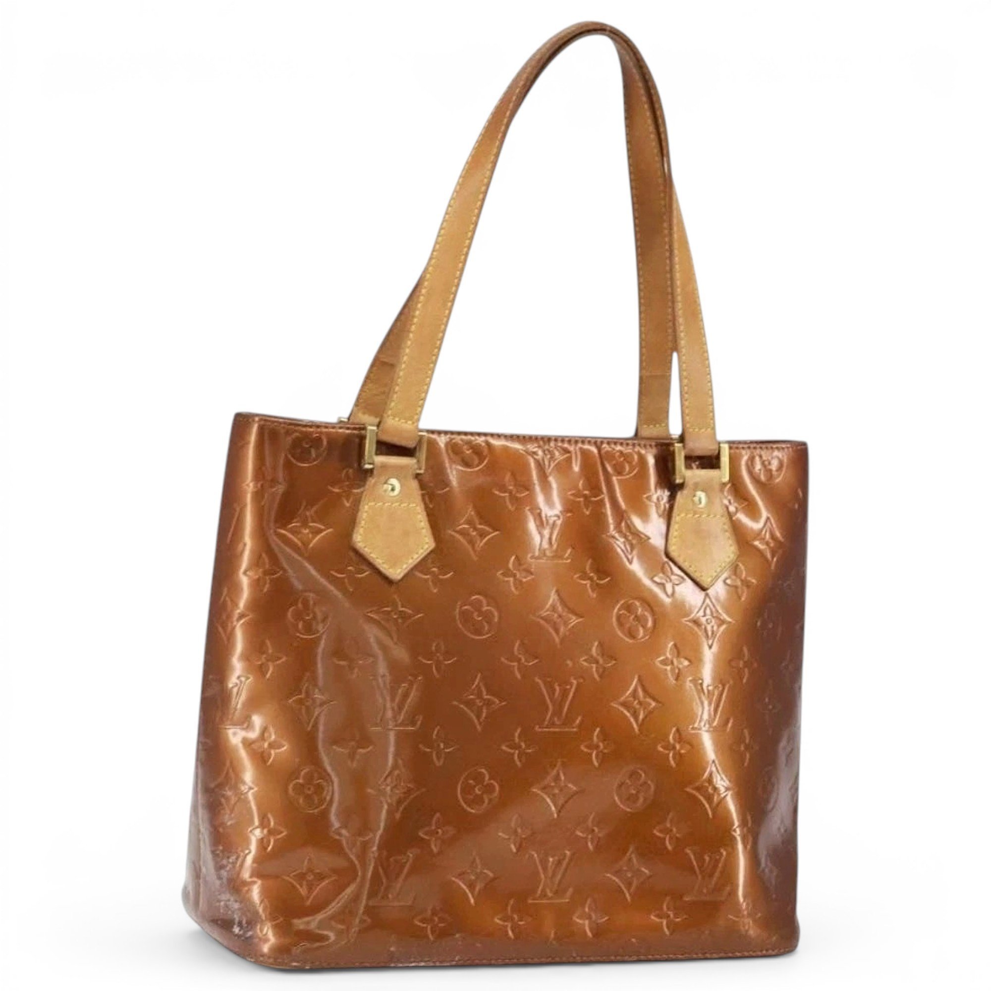 Patent leather handbag