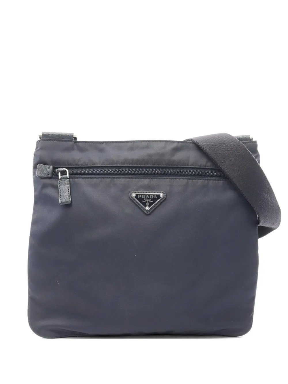 Prada 2000s logo-plaque shoulder bag