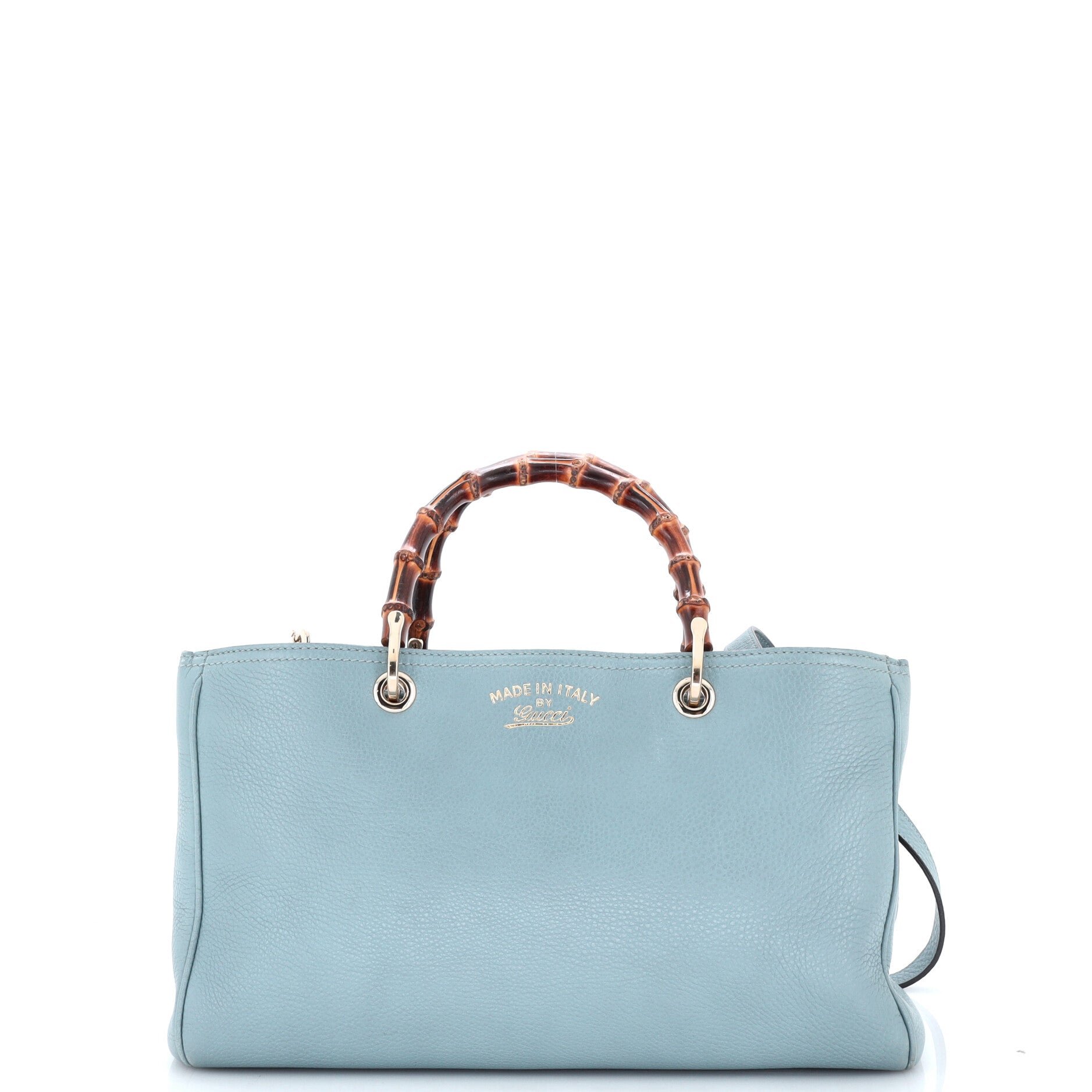 Bamboo Shopper Tote Leather Medium