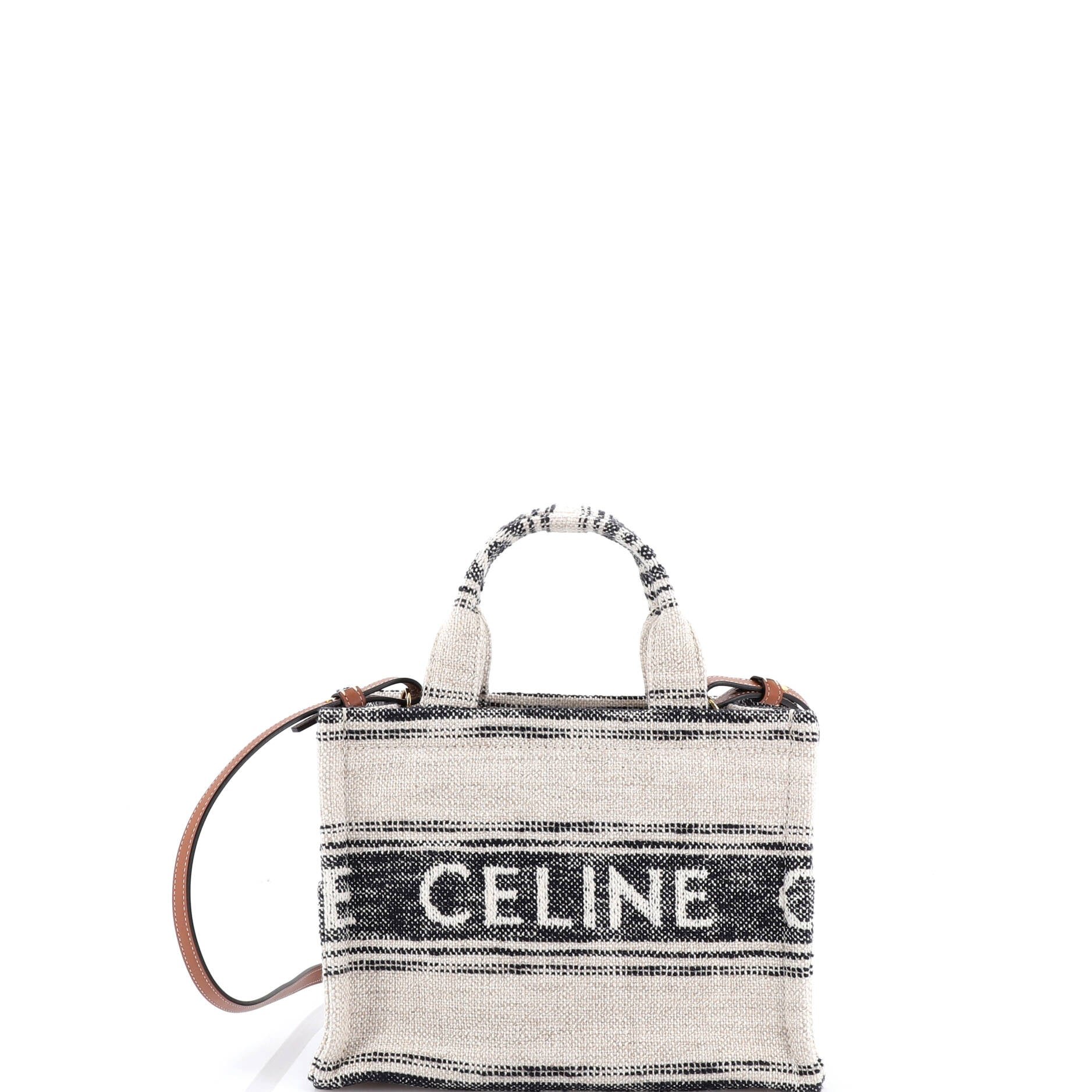 Celine Cabas Thais Tote Printed Canvas Small