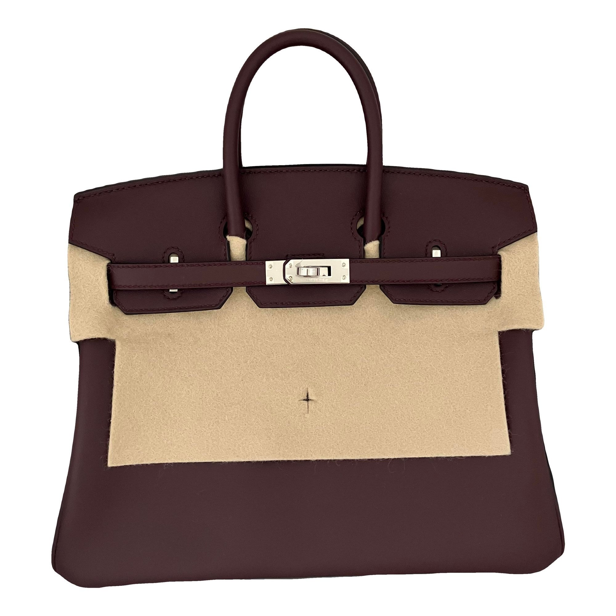 Hermes Birkin 25 Handbag Swift Leather