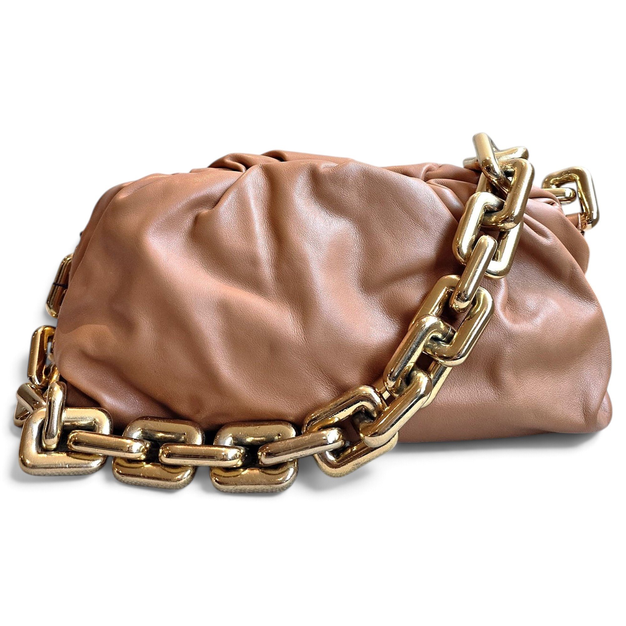 Chain Pouch leather handbag