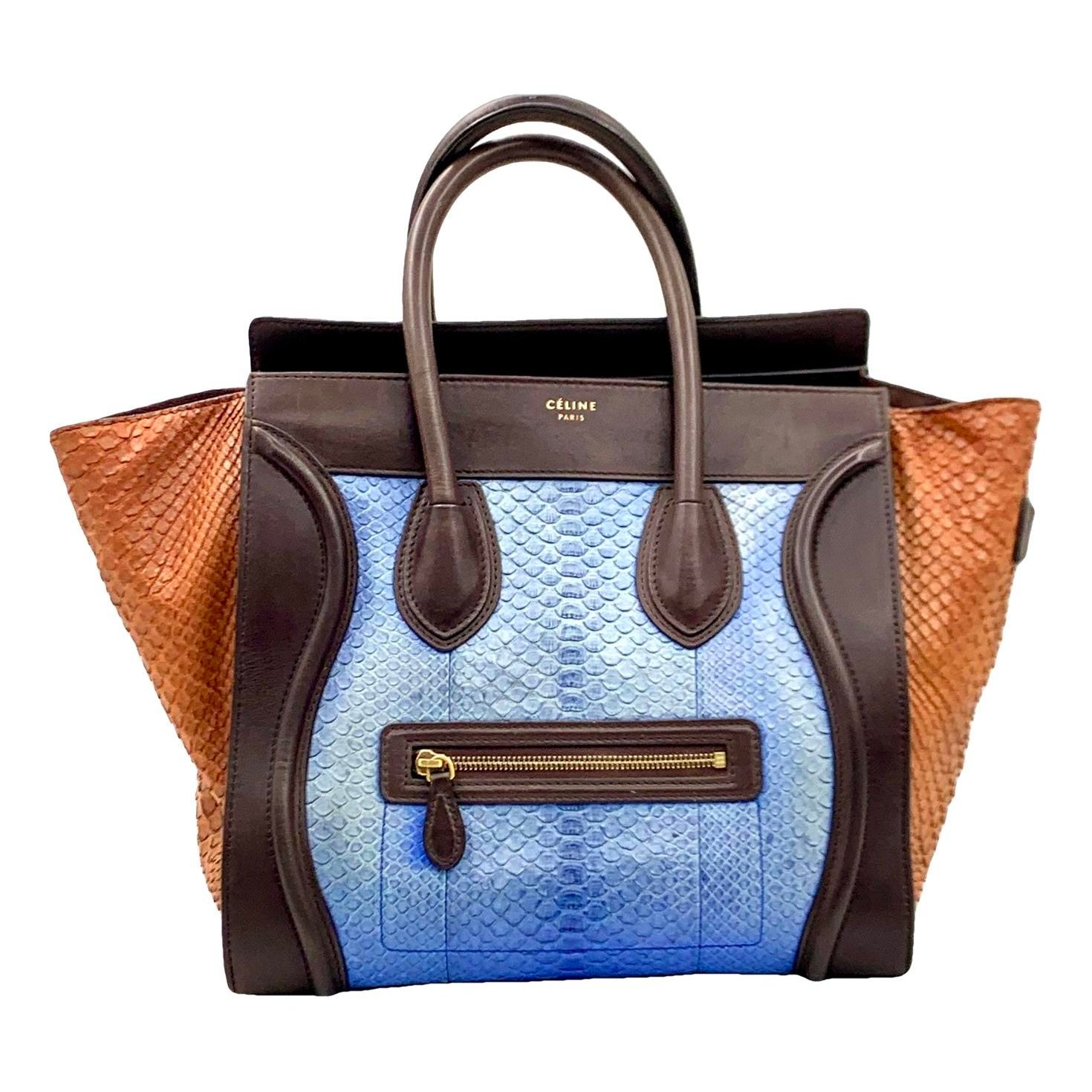 Luggage leather handbag