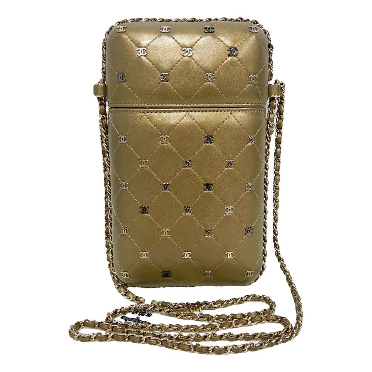 Trendy CC leather crossbody bag