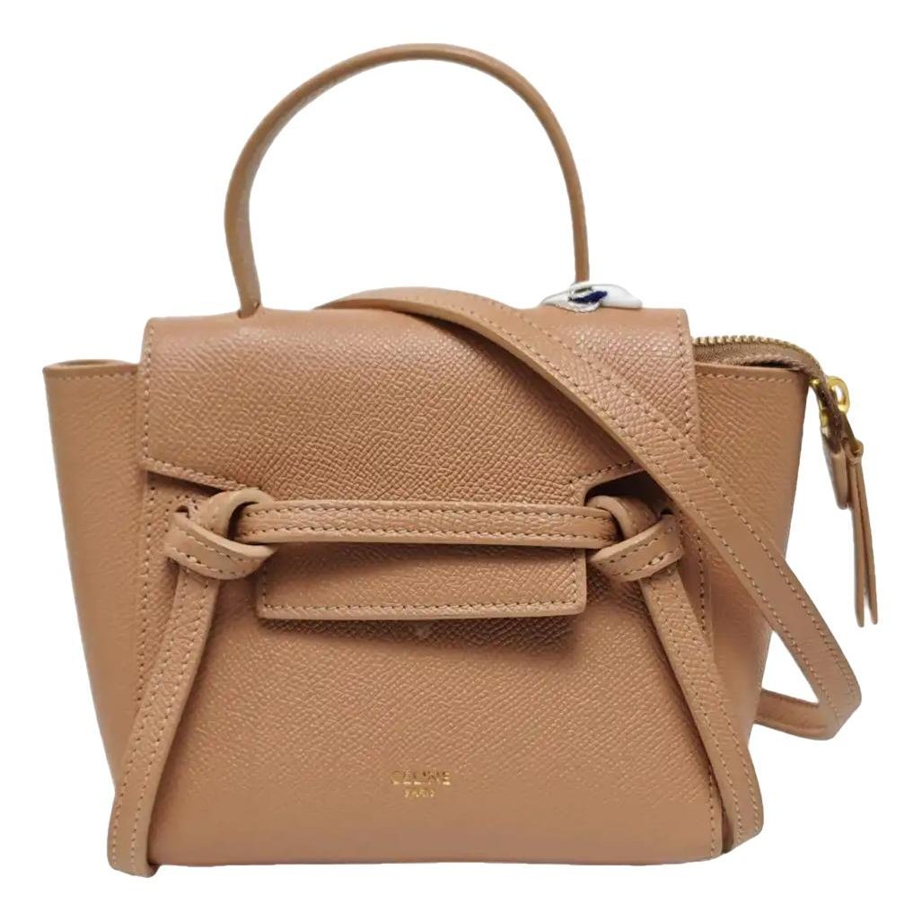 Belt leather handbag