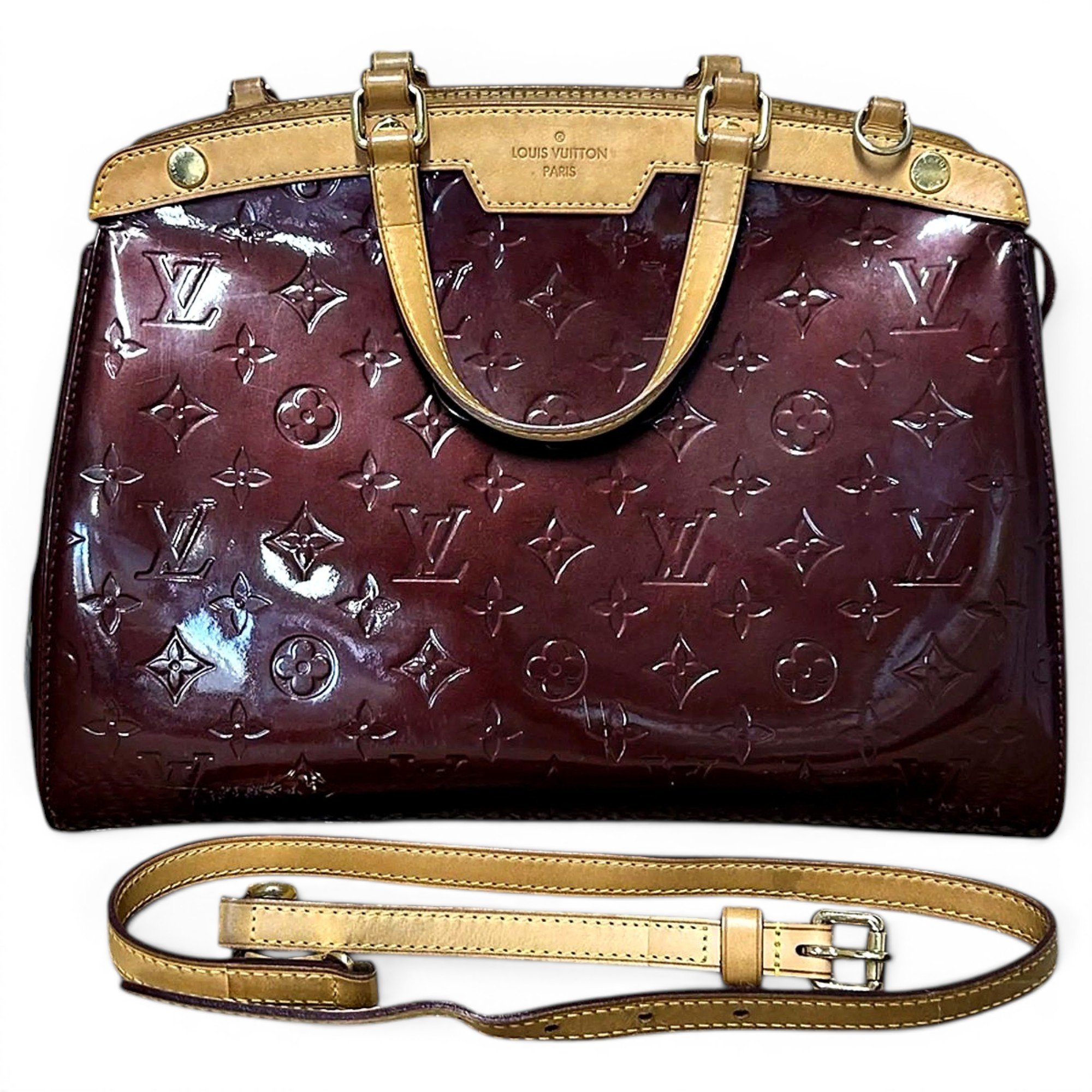 Bréa patent leather handbag