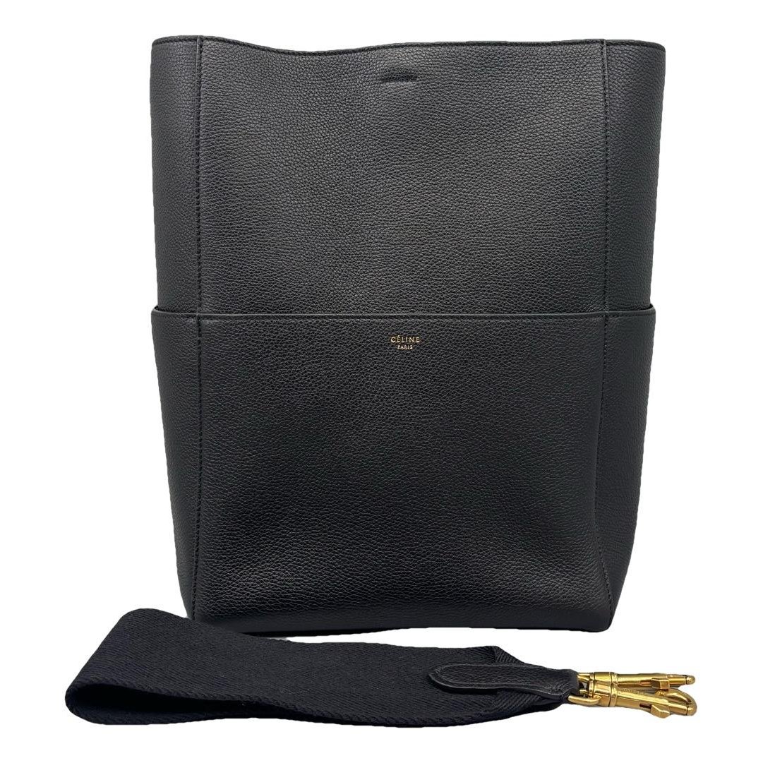 Seau Sangle leather handbag